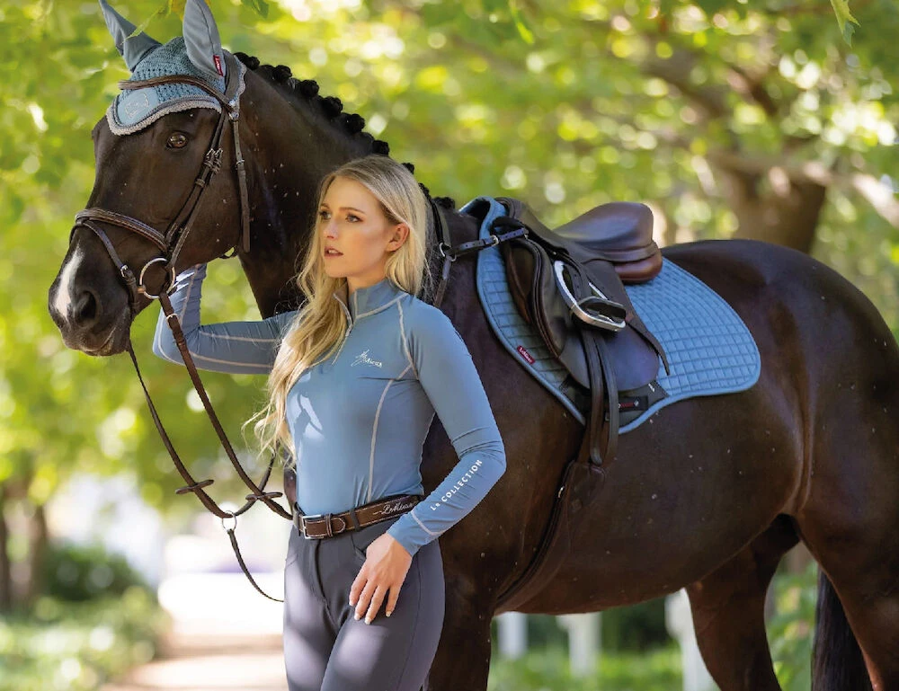 LEMIEUX Lemieux Loire Classic Satin Square Close Contact Saddle Pad