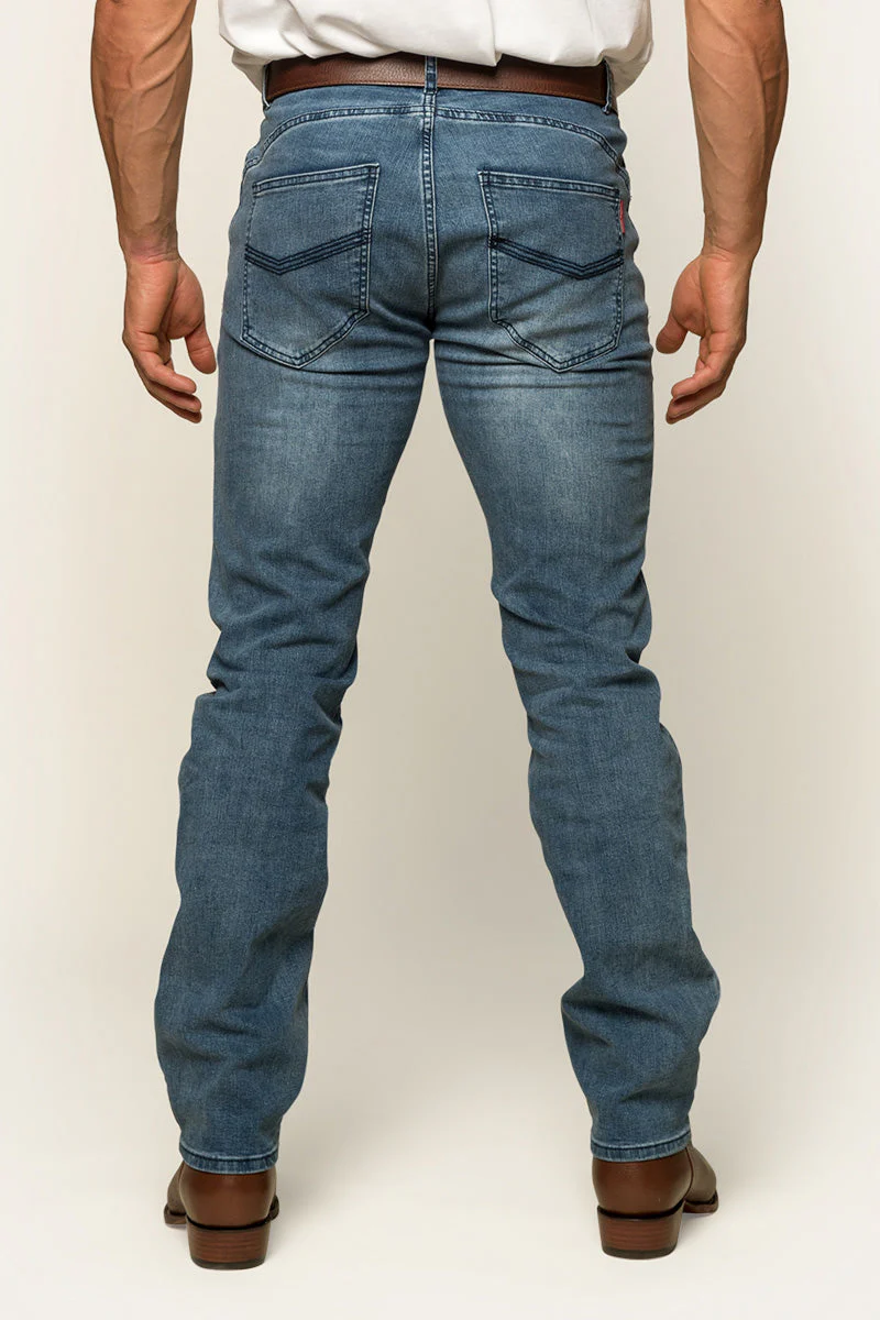 Mitchell Mens Straight Leg Jean - Light Blue