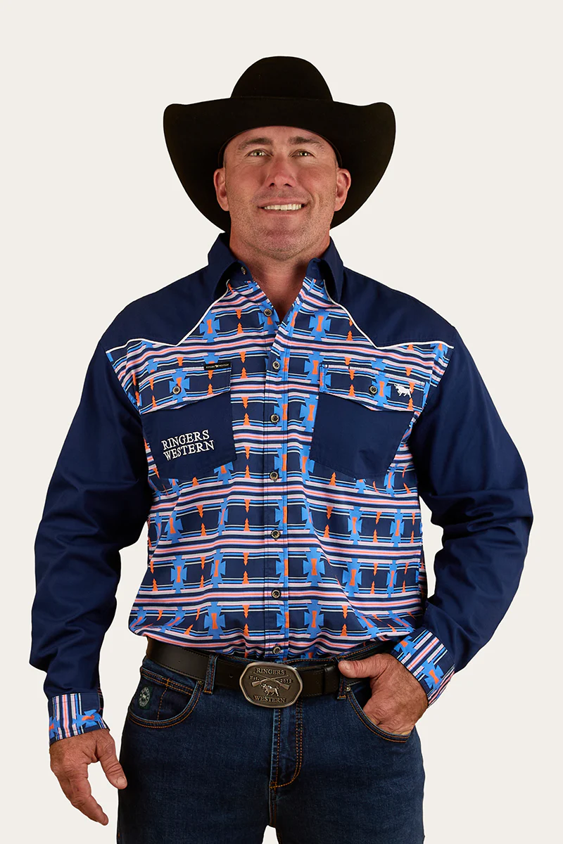 Friday Night Mens Limited Edition Work Shirt - Navy