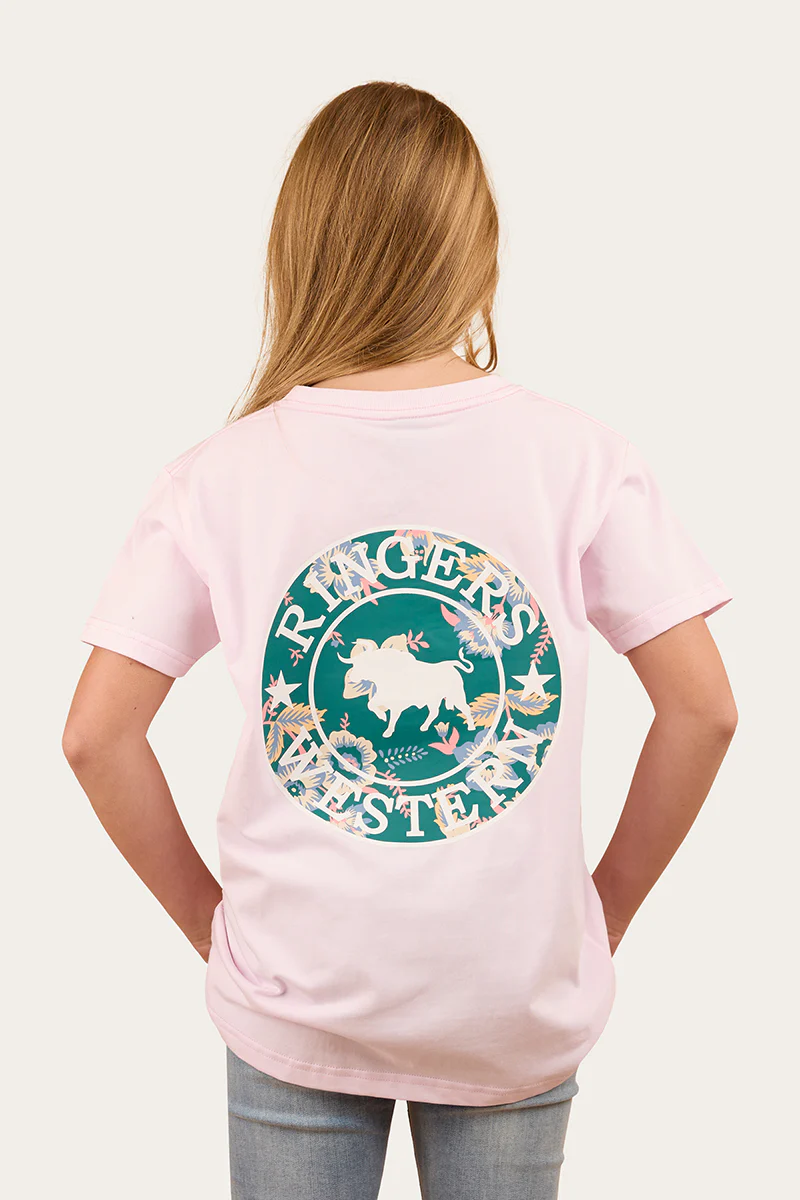 Signature Bull Kids Classic T-Shirt - Barley Pink / Floral