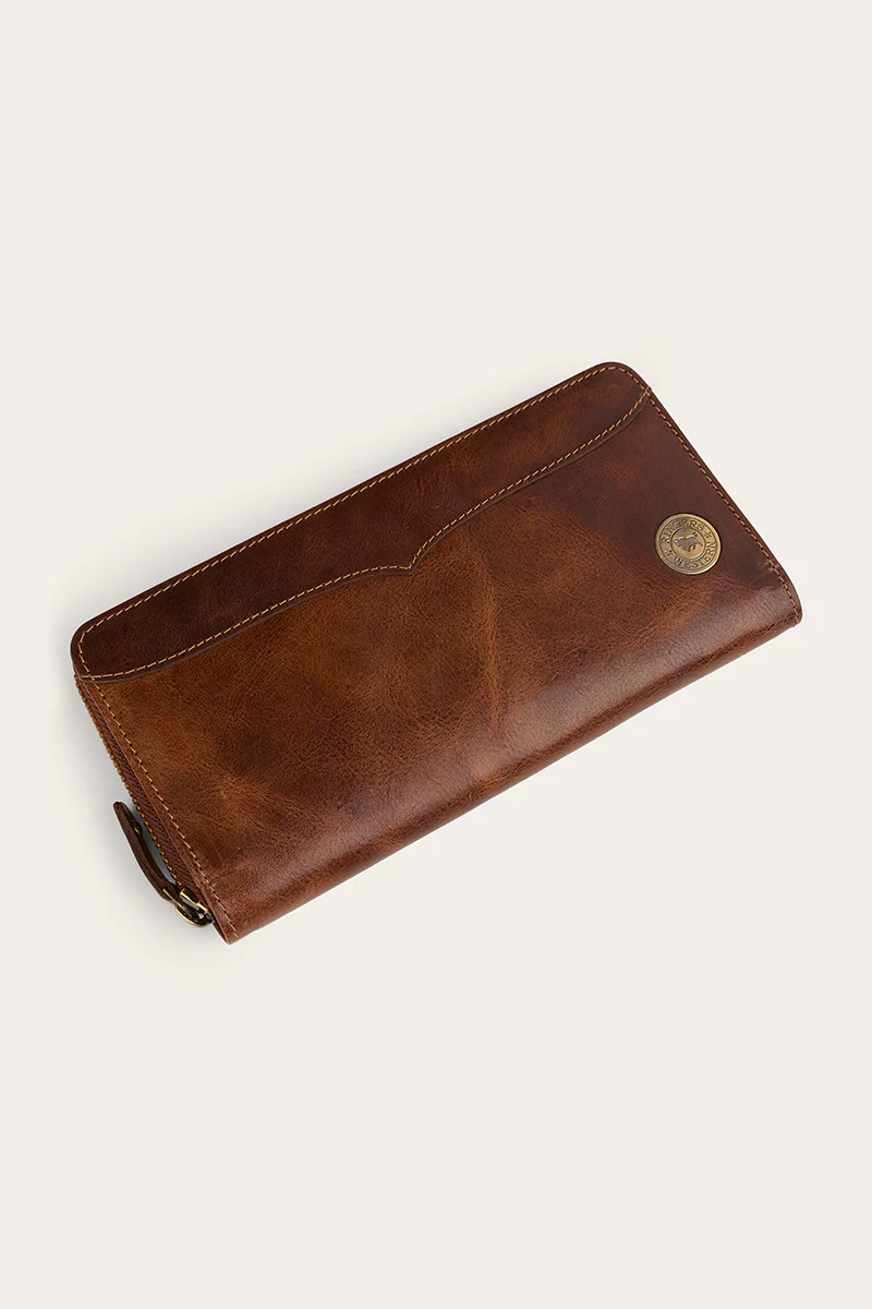 Toro Dama Zip Purse - Cognac
