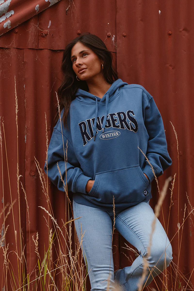 Middleton Womens Australian Cotton Fleece - Yale Blue / White