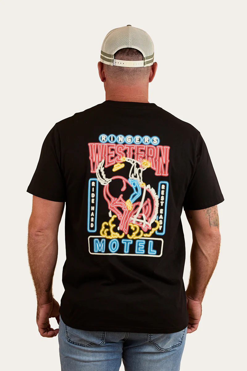 Ride Hard Mens Loose Fit T-Shirt - Black
