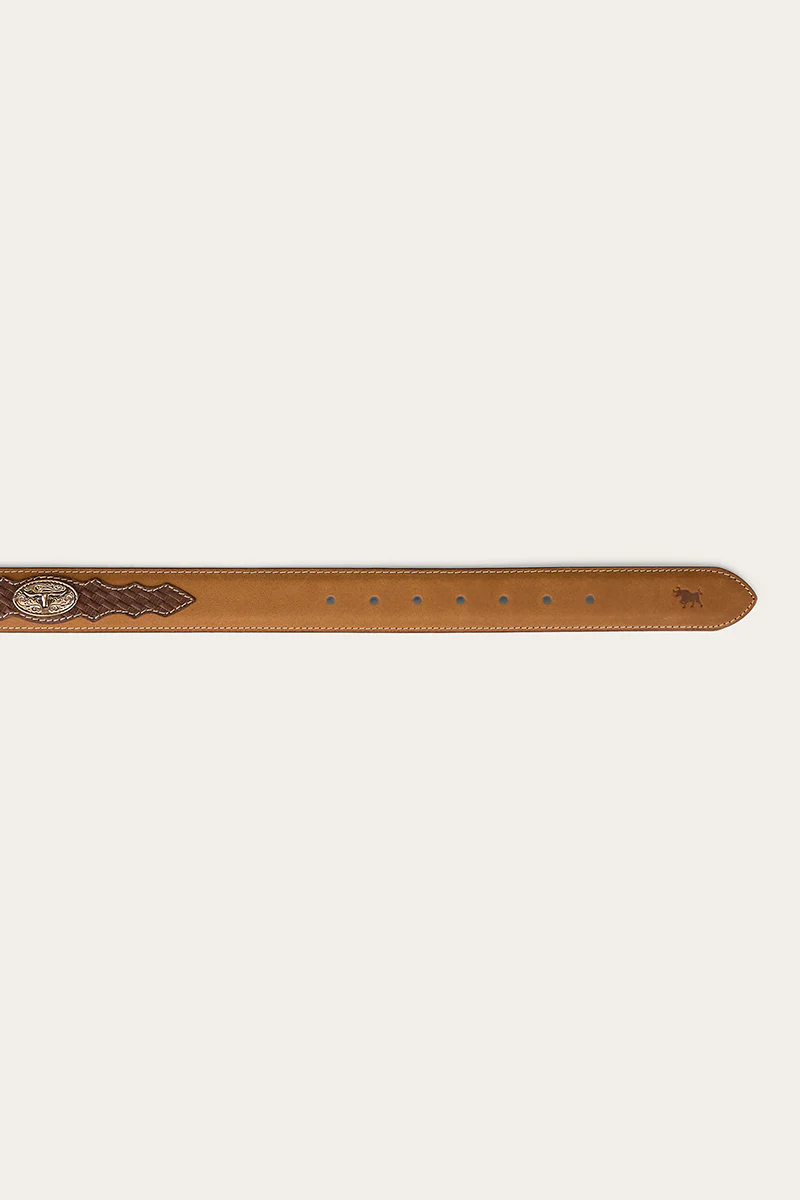 Cattleman Belt - Brown / Silver