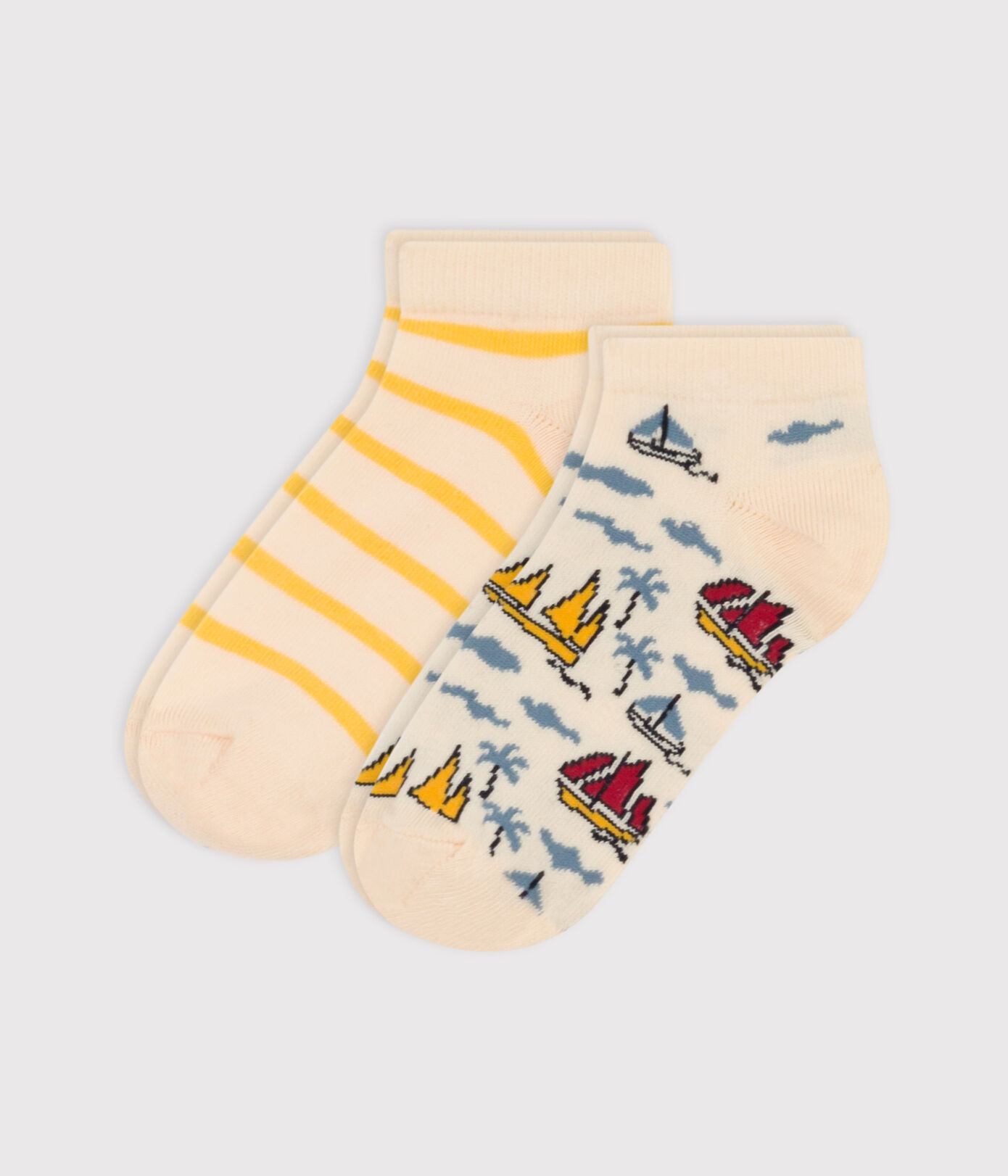 Lot de 2 paires de chaussettes explorateurs en jersey de coton enfants