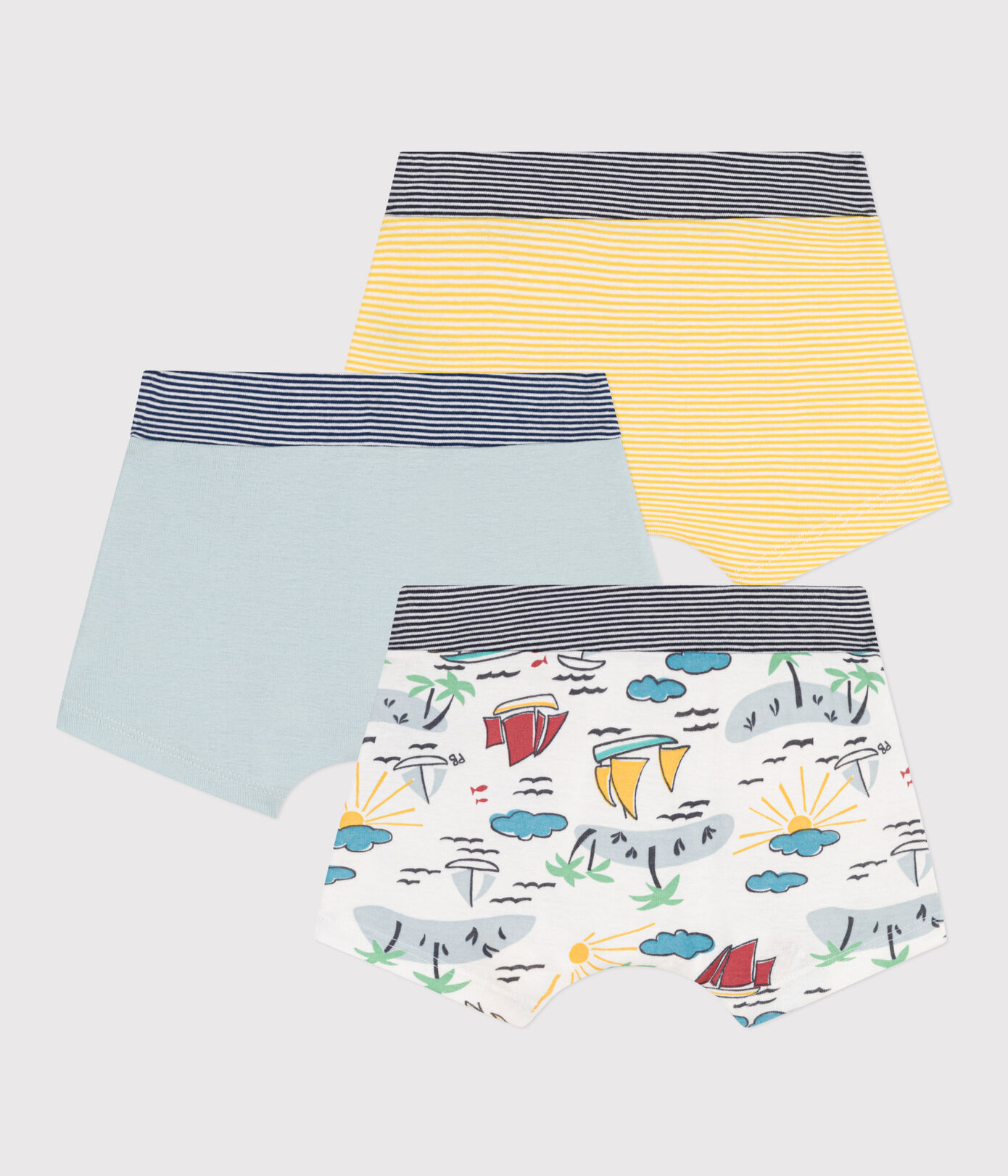 Lot de 3 boxers explorateur en coton petit garon