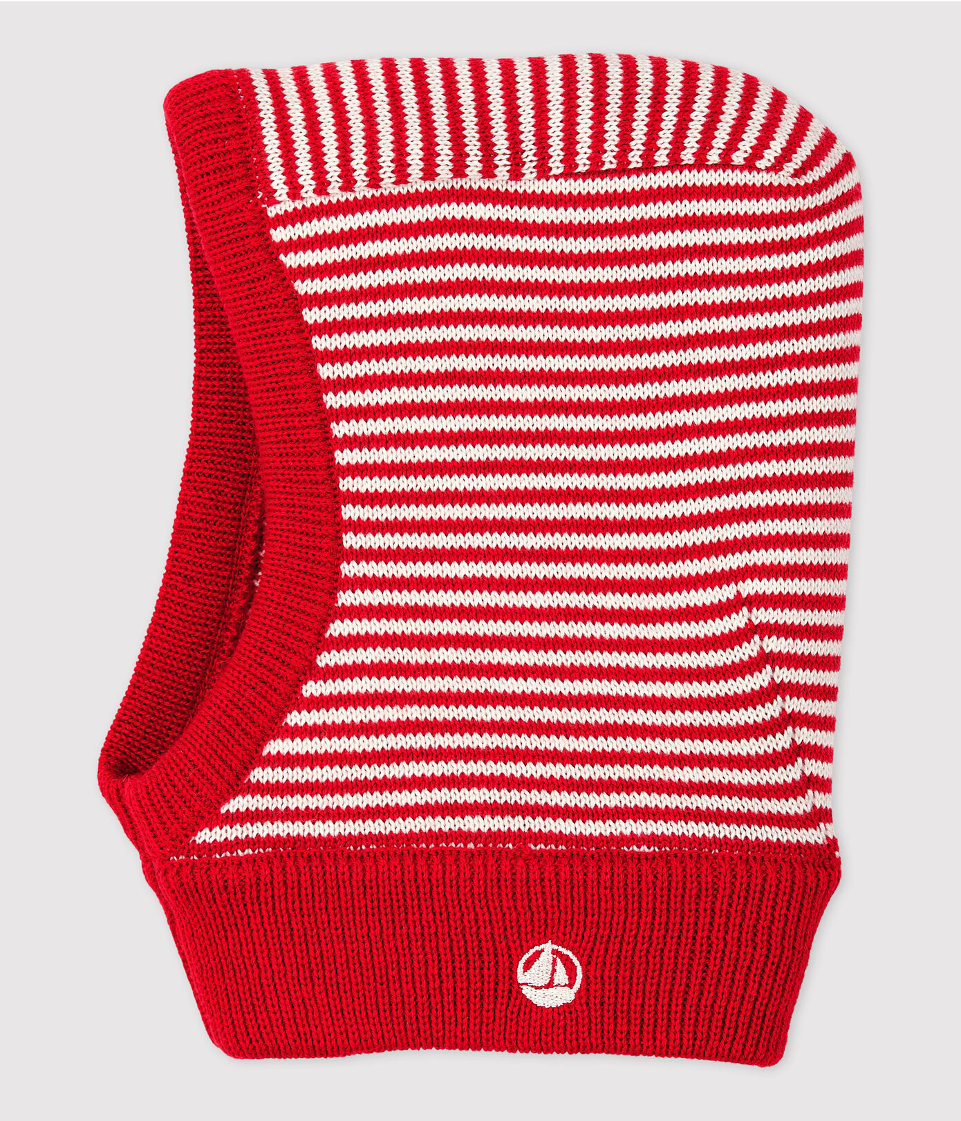 Cagoule bébé à rayures