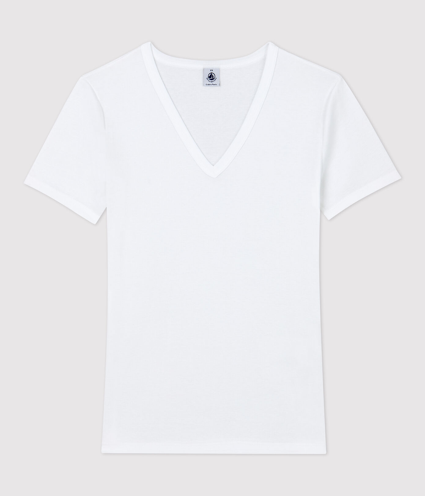 Tee-shirt L'ICONIQUE col V en coton Femme
