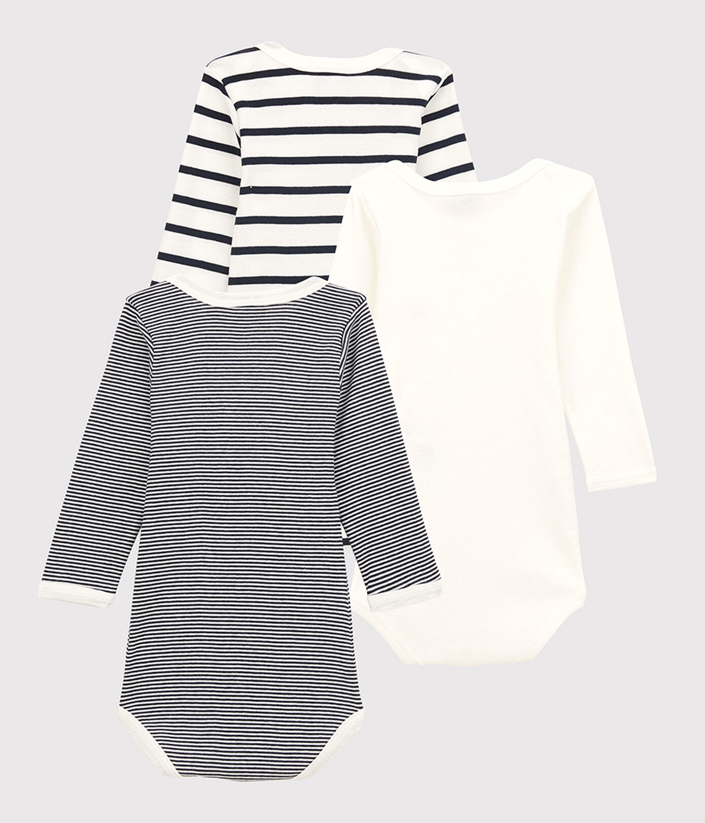 Lot de 3 bodies manches longues bébé