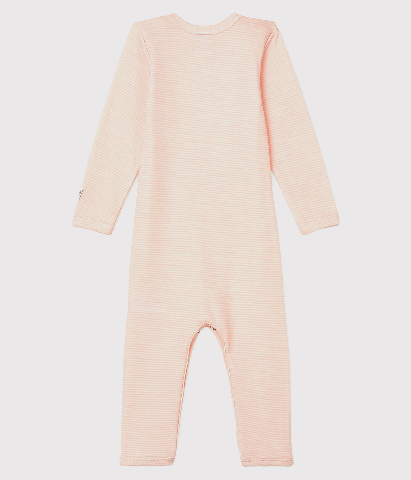 Body jambes longues à rayures bébé en laine et coton