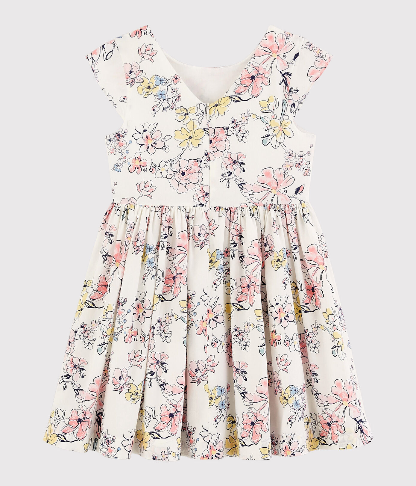 Robe cérémonie en popeline enfant fille