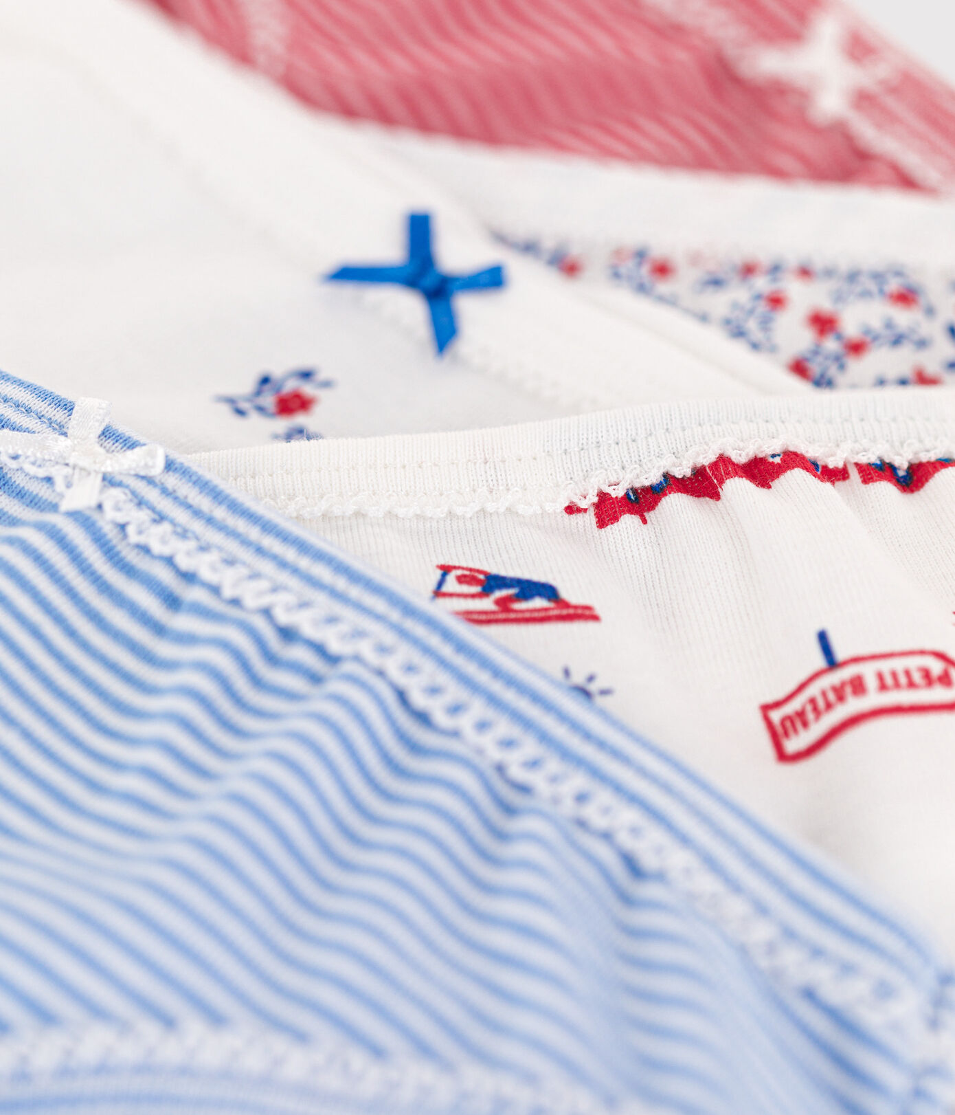 Lot de 5 culottes Paris en coton petite fille