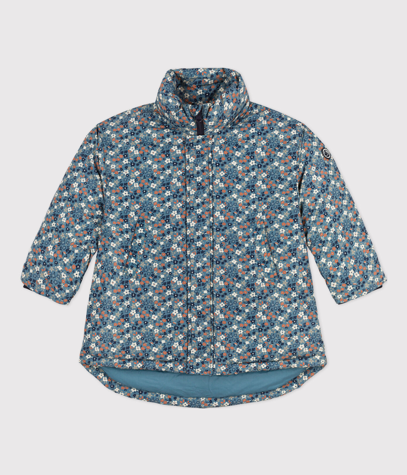 Doudoune mi-longue imprimée enfant fille