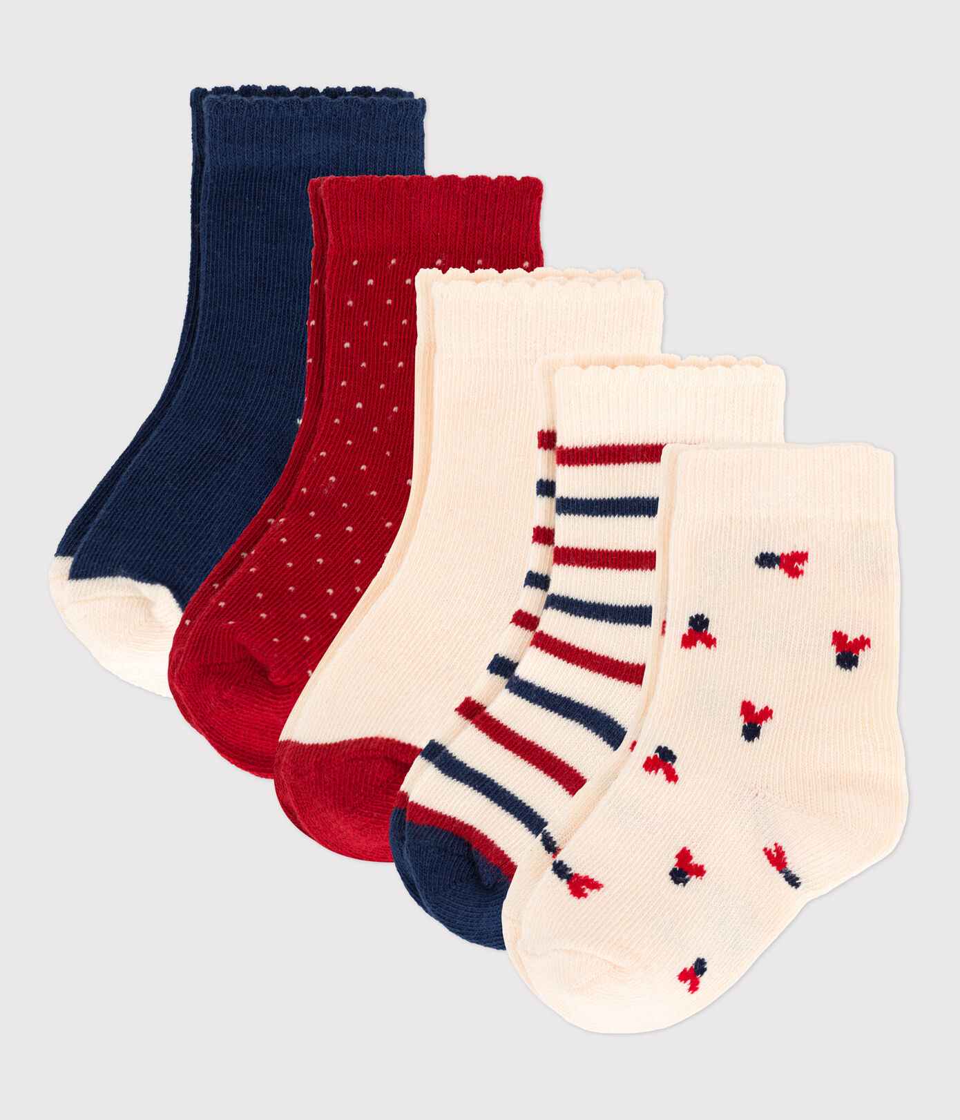 Lot de 5 paires de chaussettes bébé