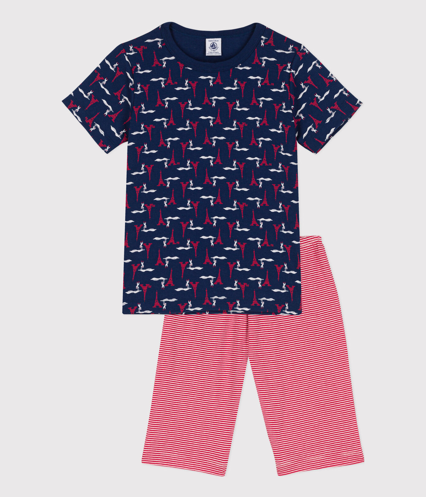 Pyjacourt Paris en coton petit garon