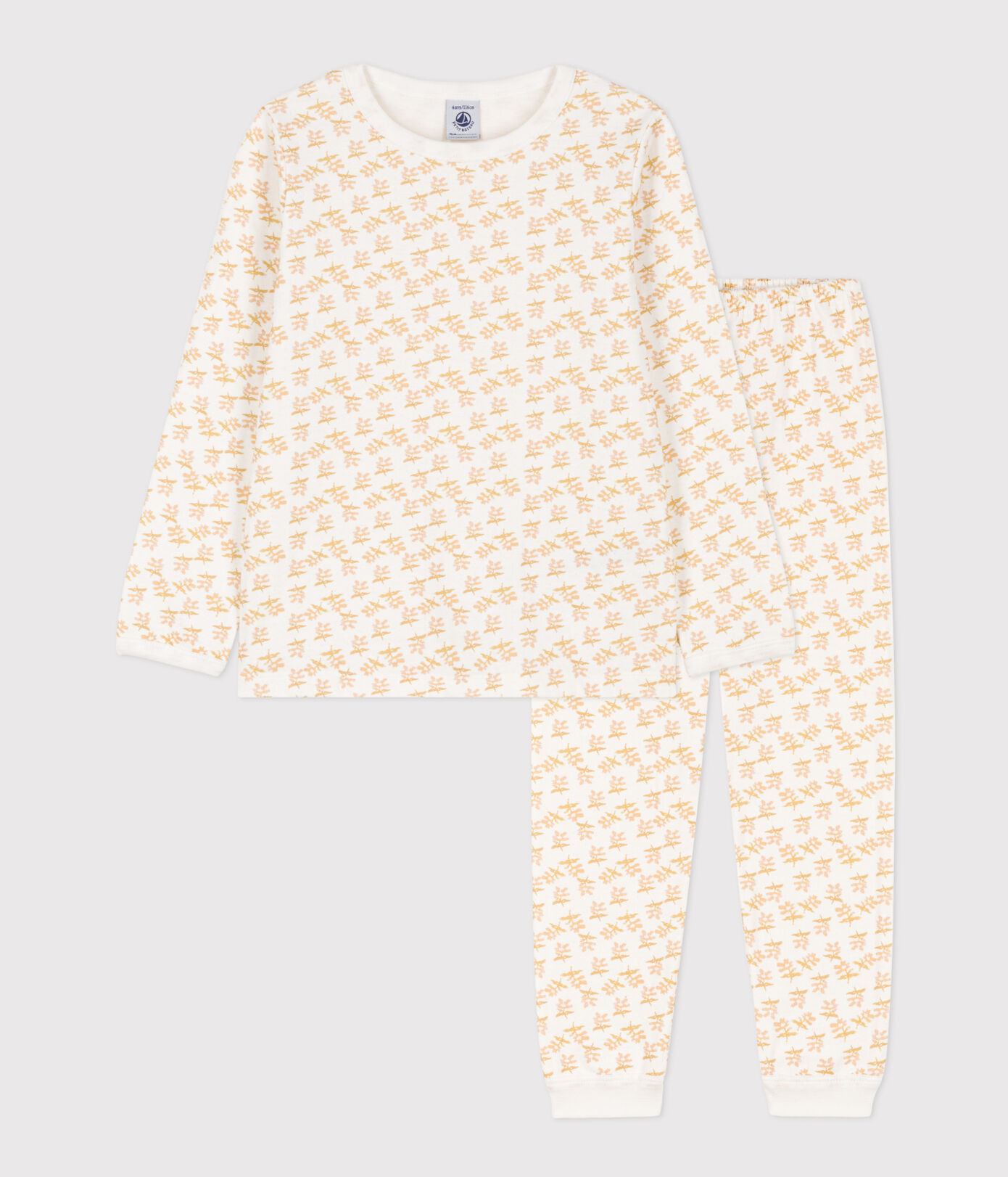 Pyjama fleur petite fille en tubique