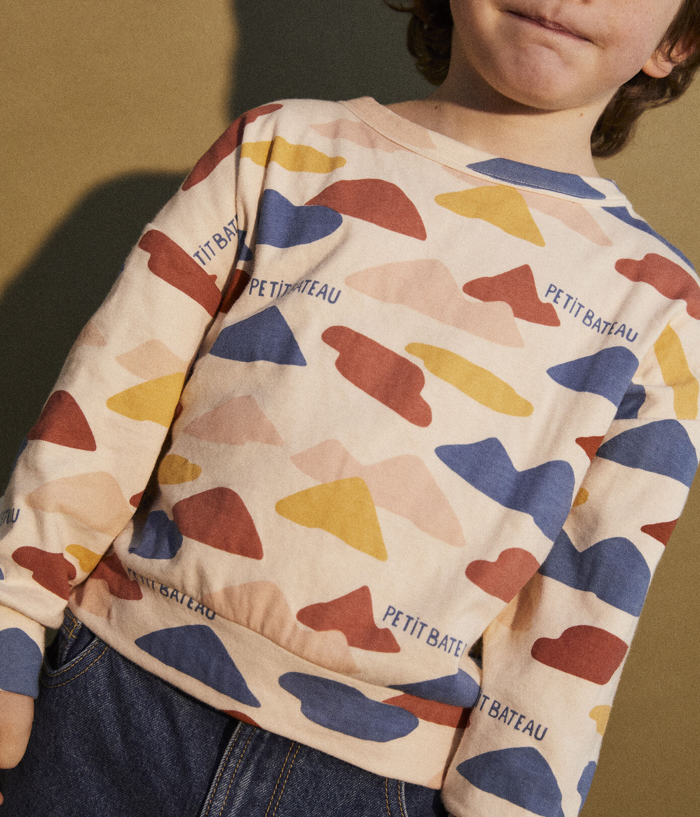 Sweatshirt imprimé en tubique enfant fille / garon