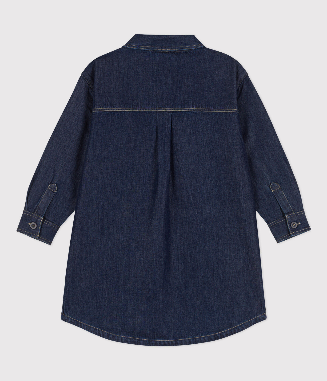 Robe manches longues en denim enfant fille