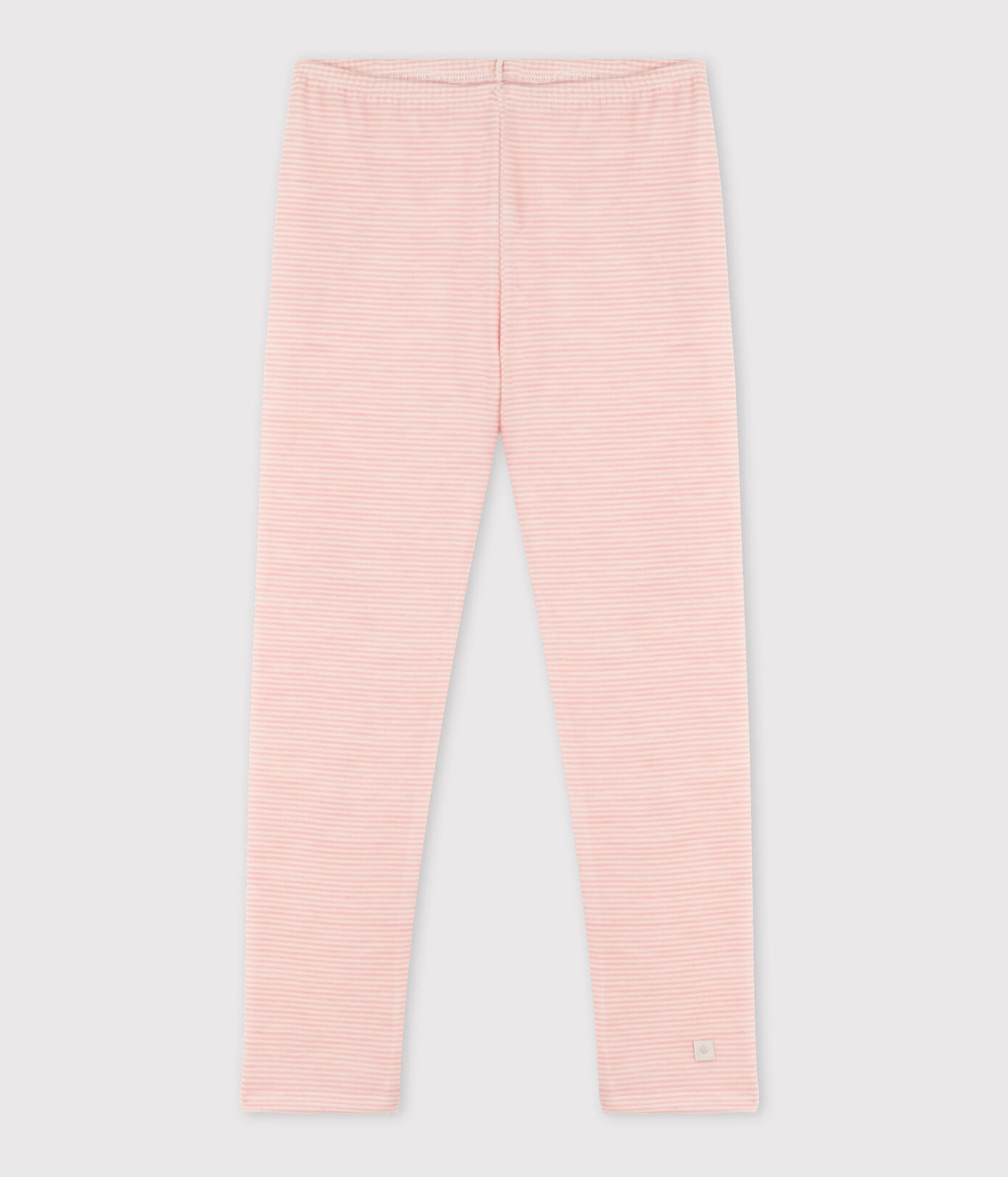 Legging milleraies petite fille en laine et coton