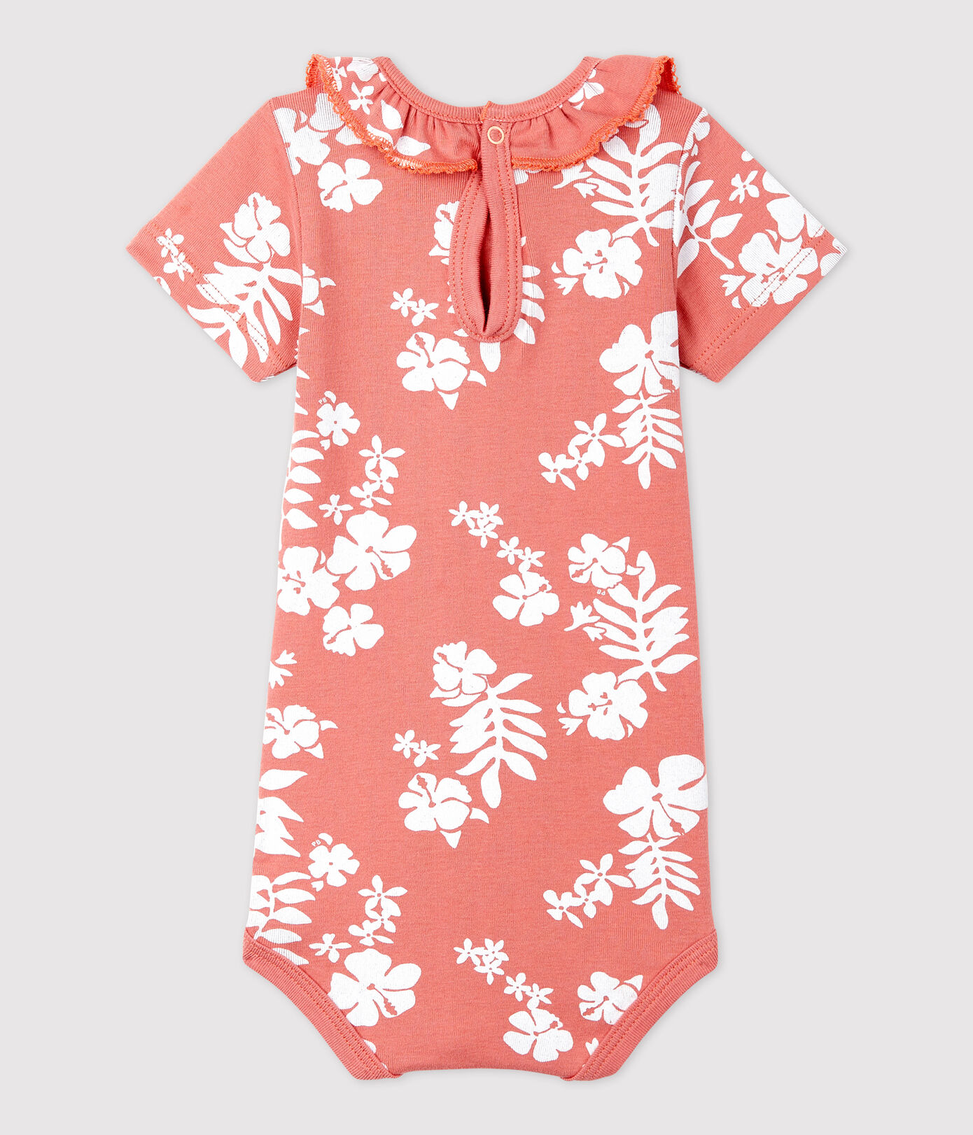 Body imprimé Hawai avec collerette en coton bébé