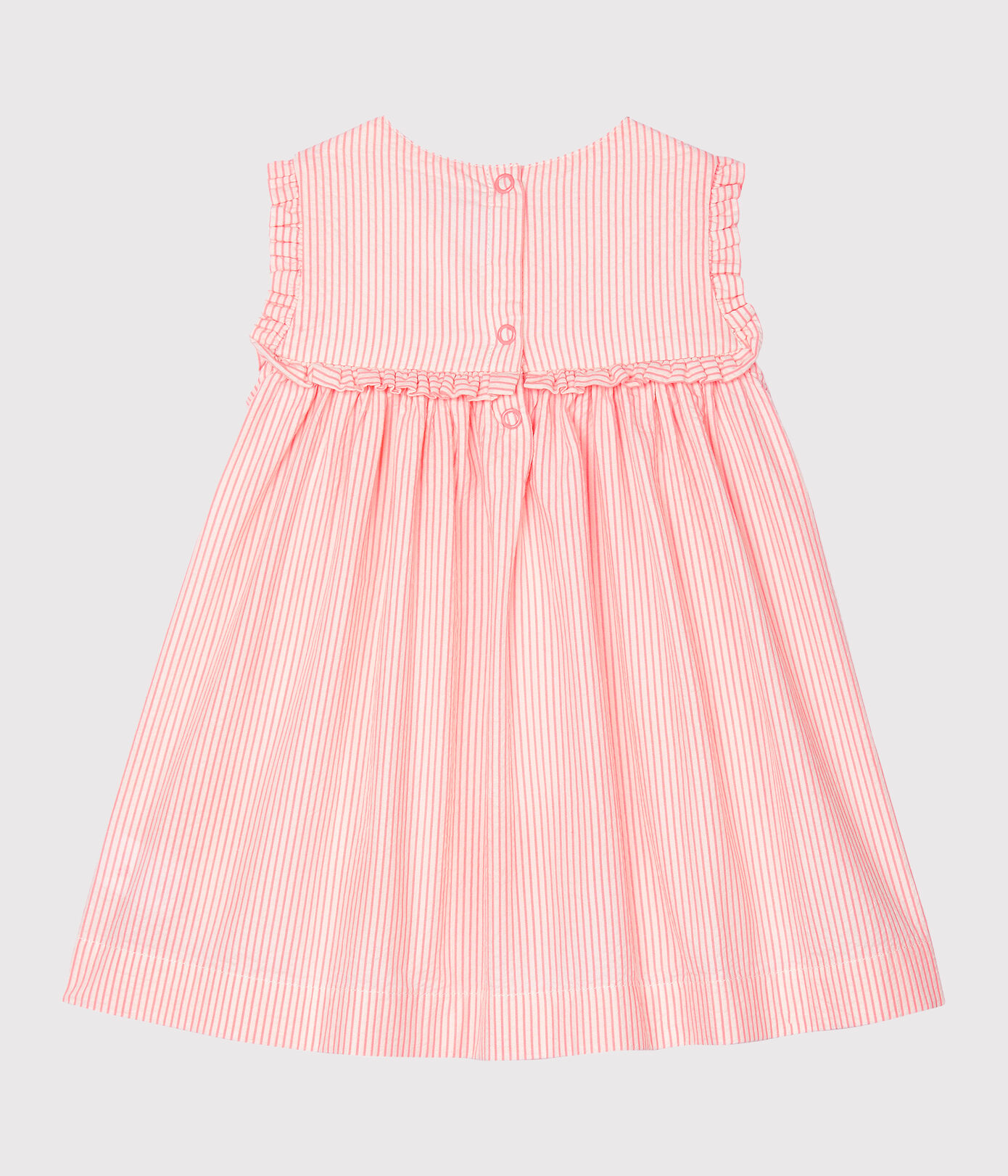 Robe sans manches bébé fille rayée