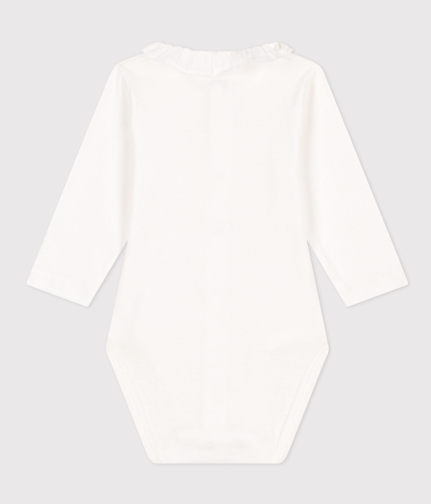 Body manches longues à collerette en coton bébé