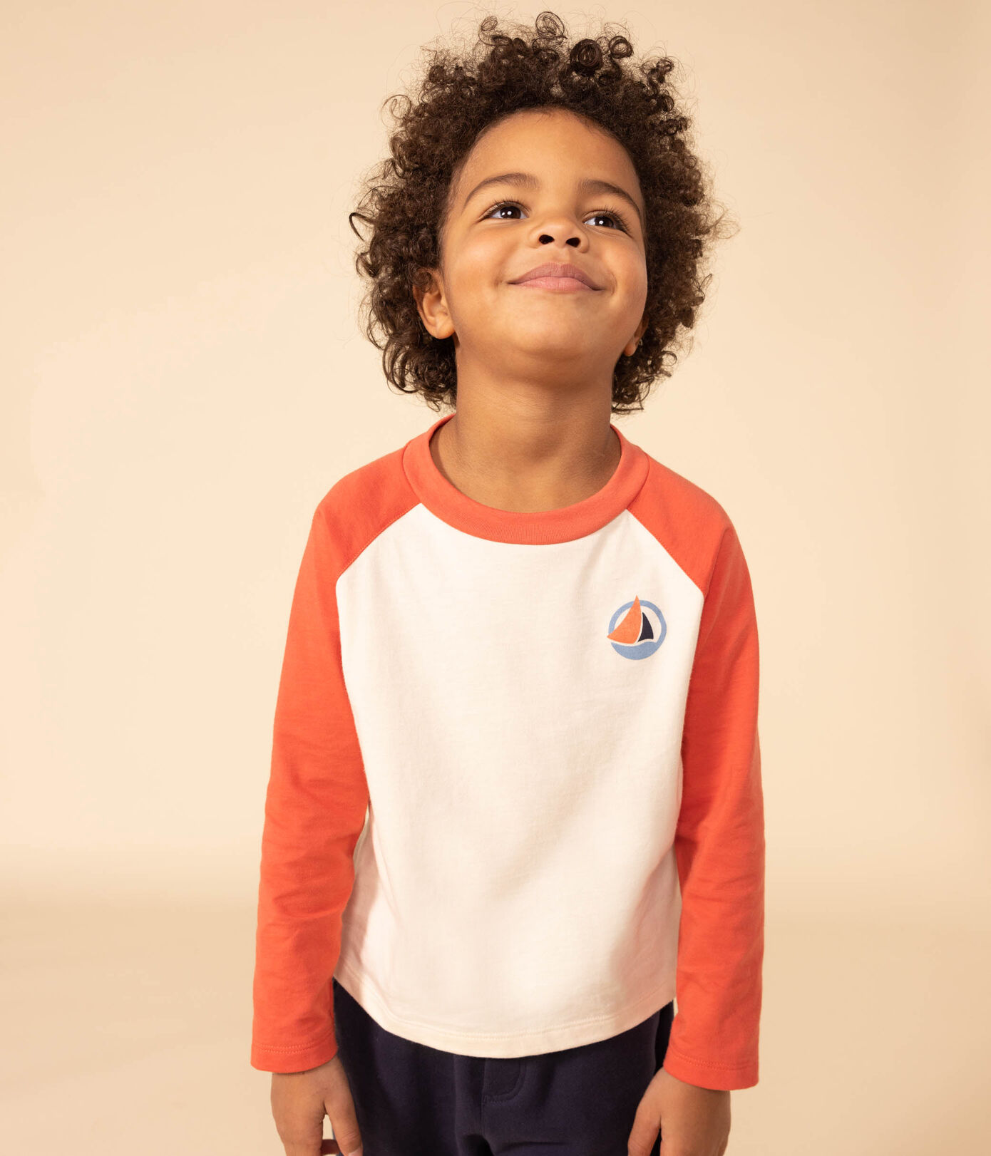 Tee-shirt manches longues en coton enfant garon