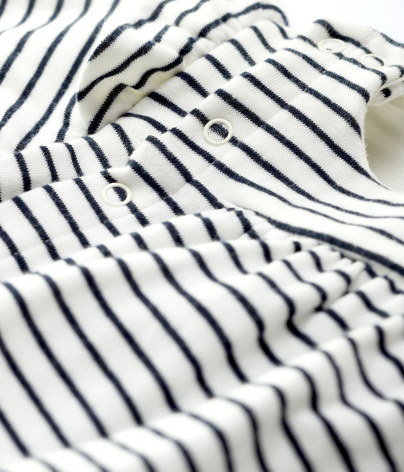 Robe rayée bébé fille en coton biologique