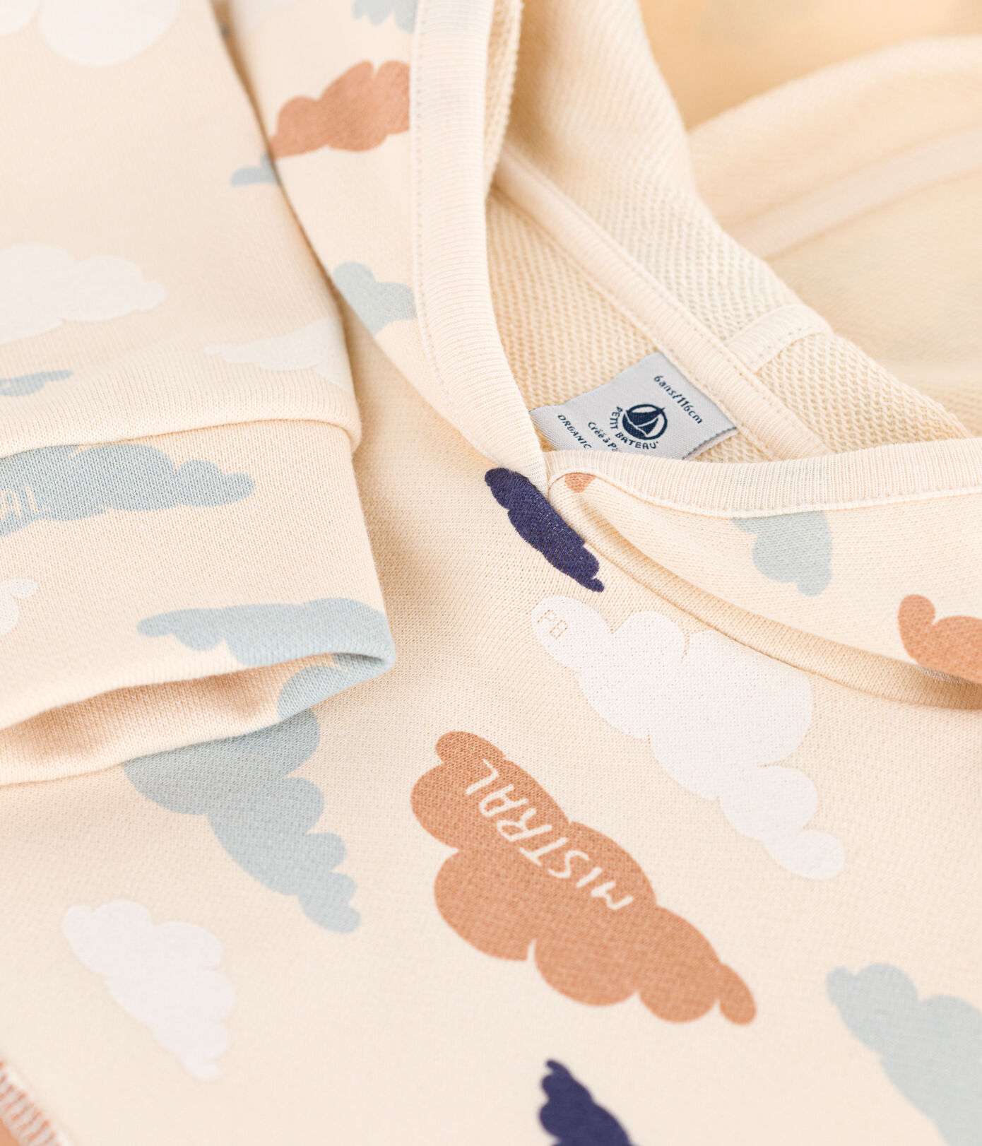 Sweatshirt à capuche en molleton enfant fille