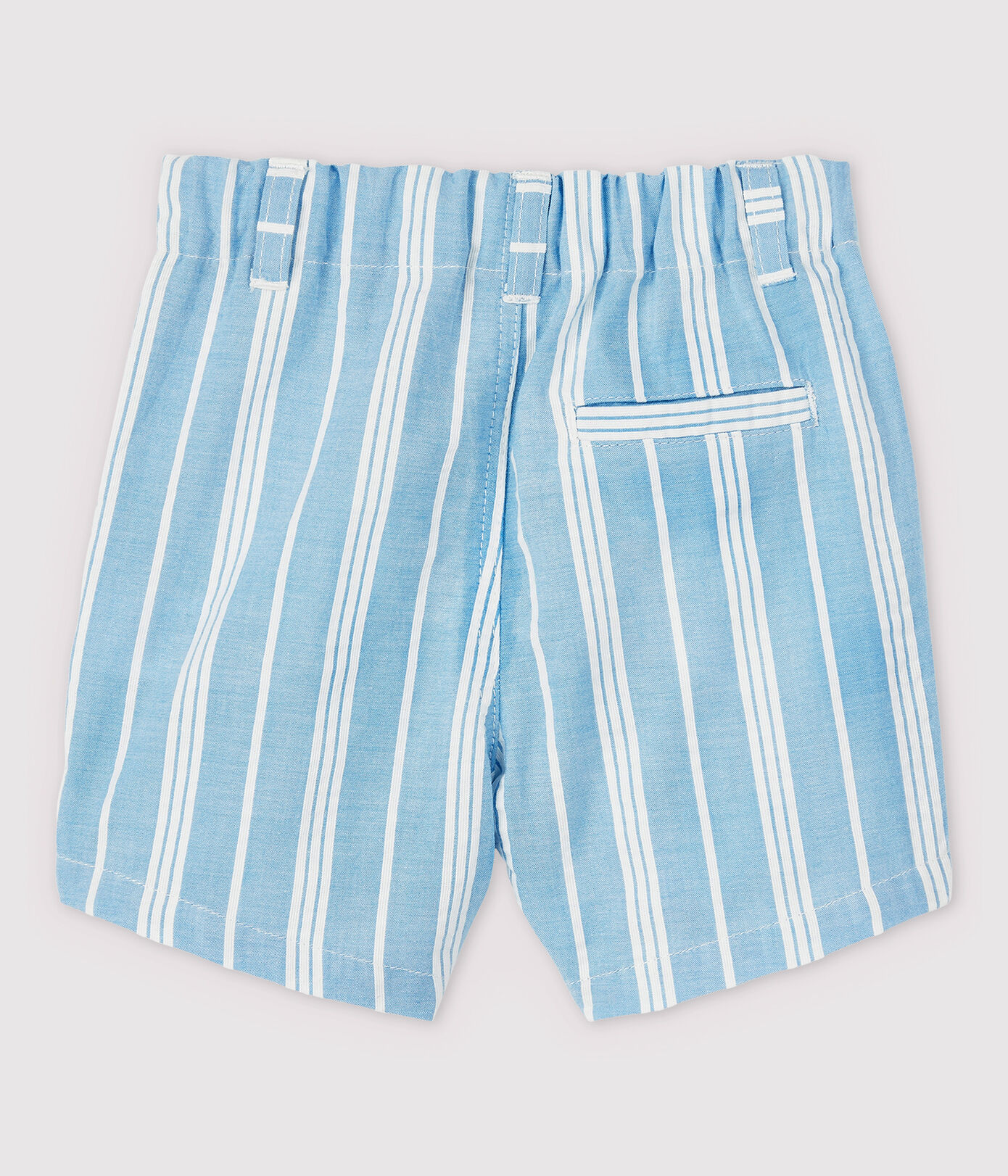 Short rayé en popeline bébé garon