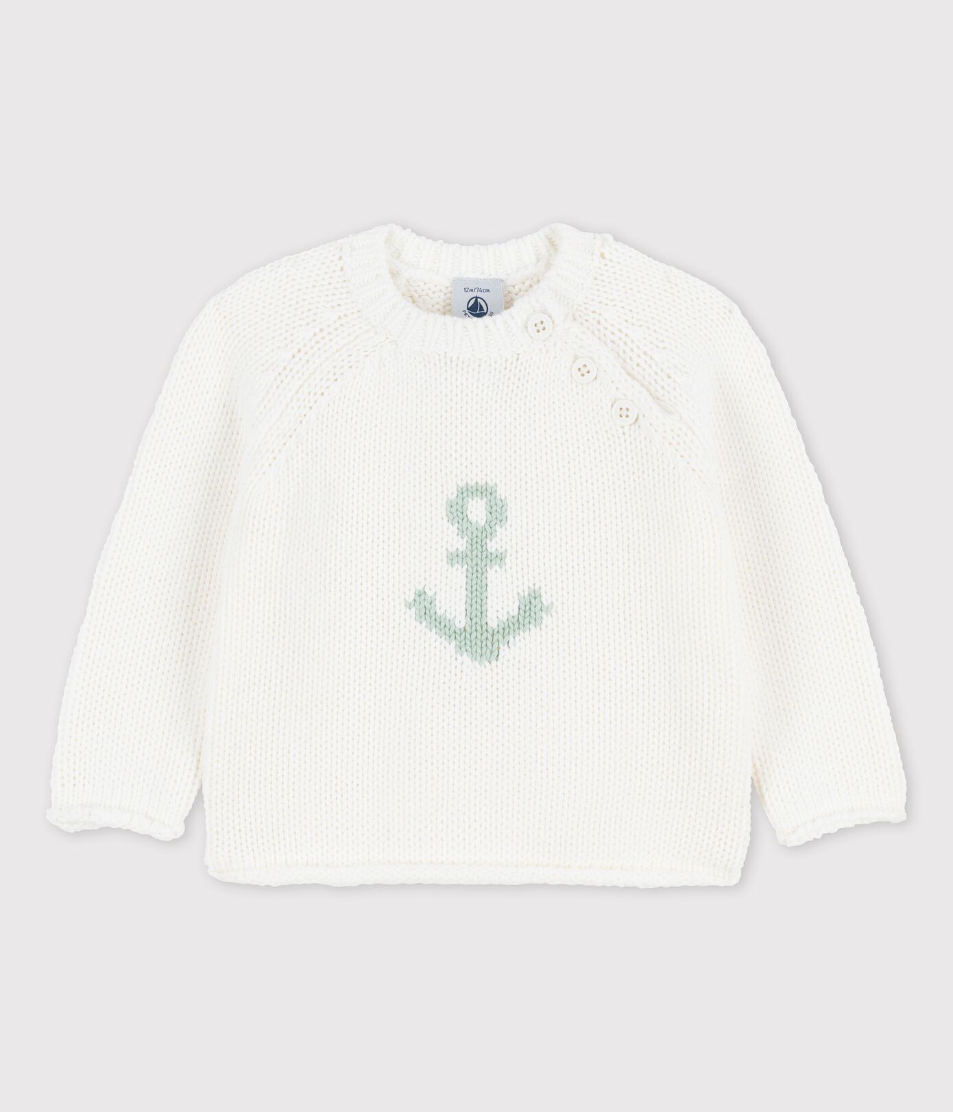Pull marin avec motif ancre bébé