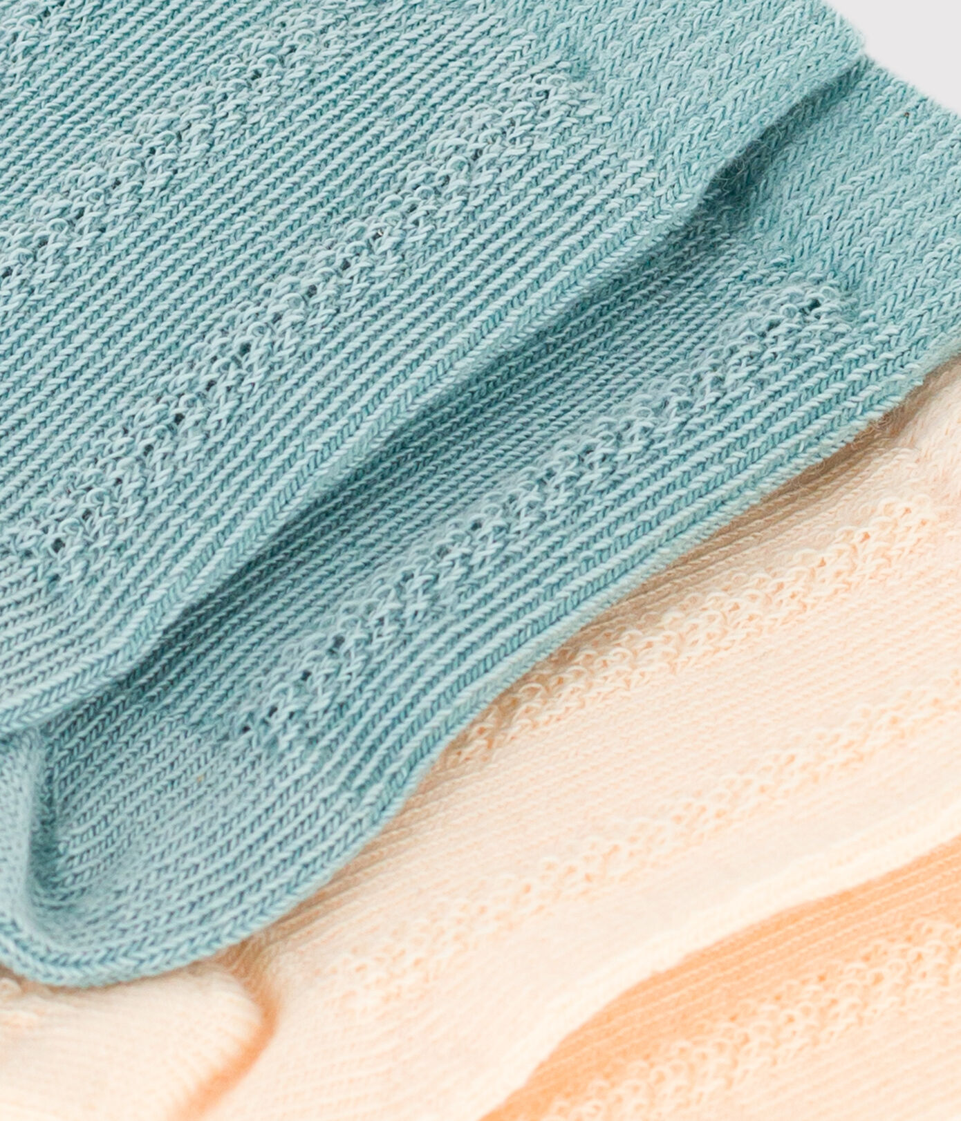 Lot de 2 paires de chaussettes unies en jersey de coton bébé