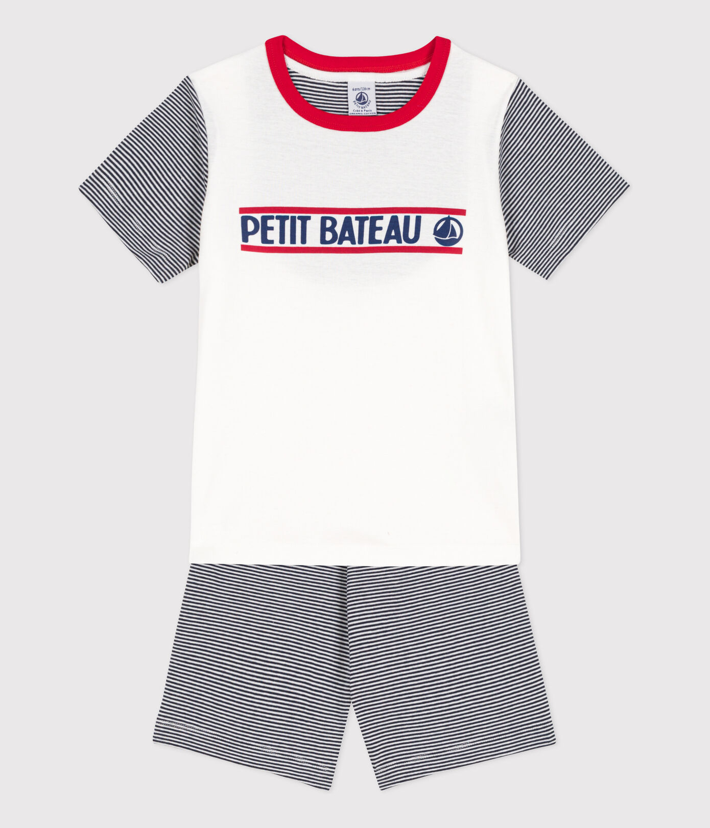 Pyjacourt Petit Bateau en coton petite fille/petit garon