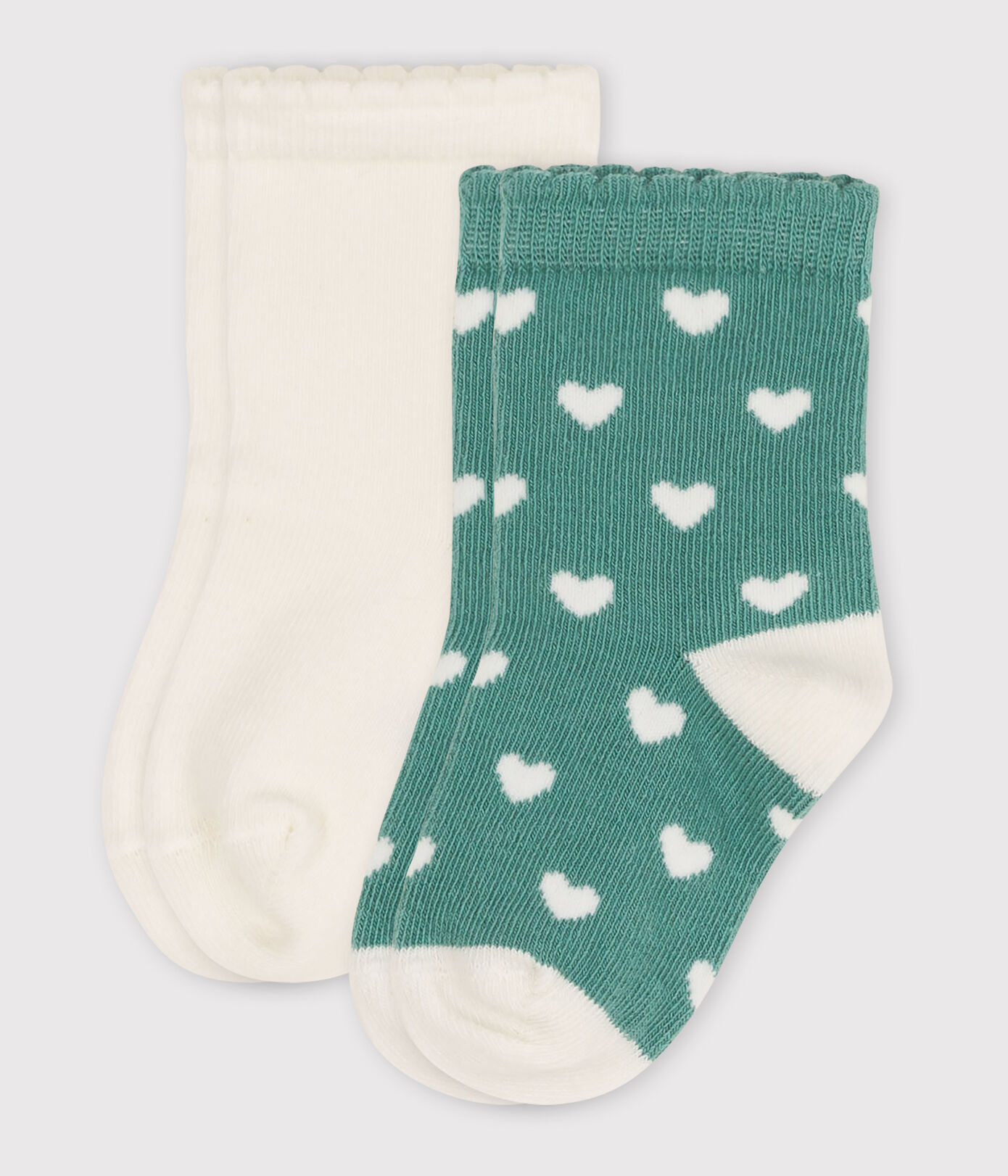 Lot de 2 paires chaussettes bébé curs
