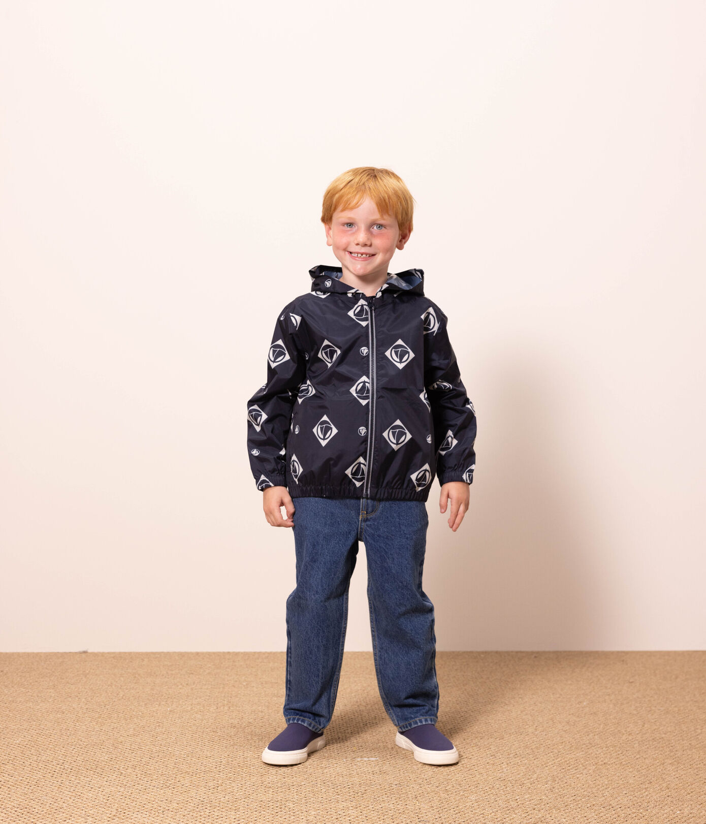 Coupe-vent, matière recyclée enfant fille/garon