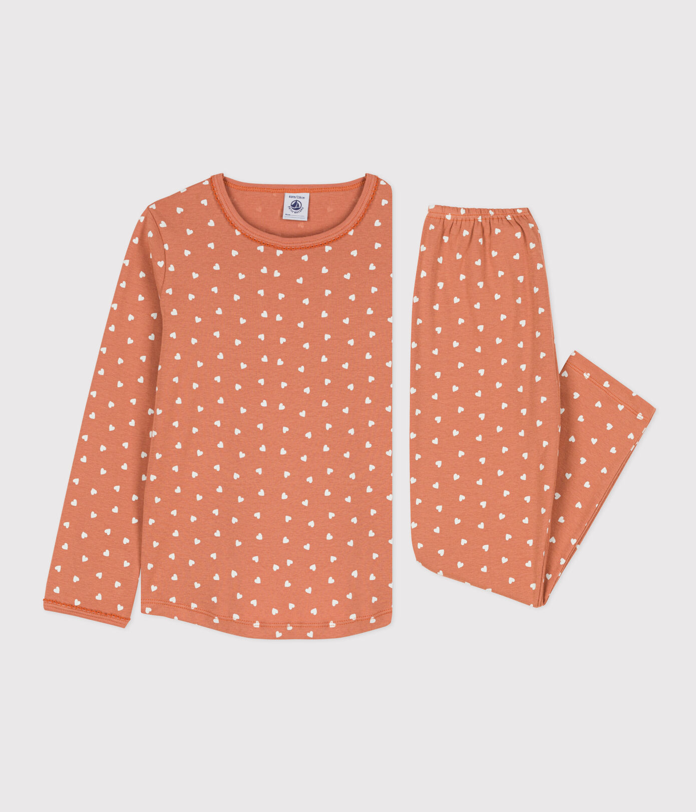 Pyjama cur petite fille en coton