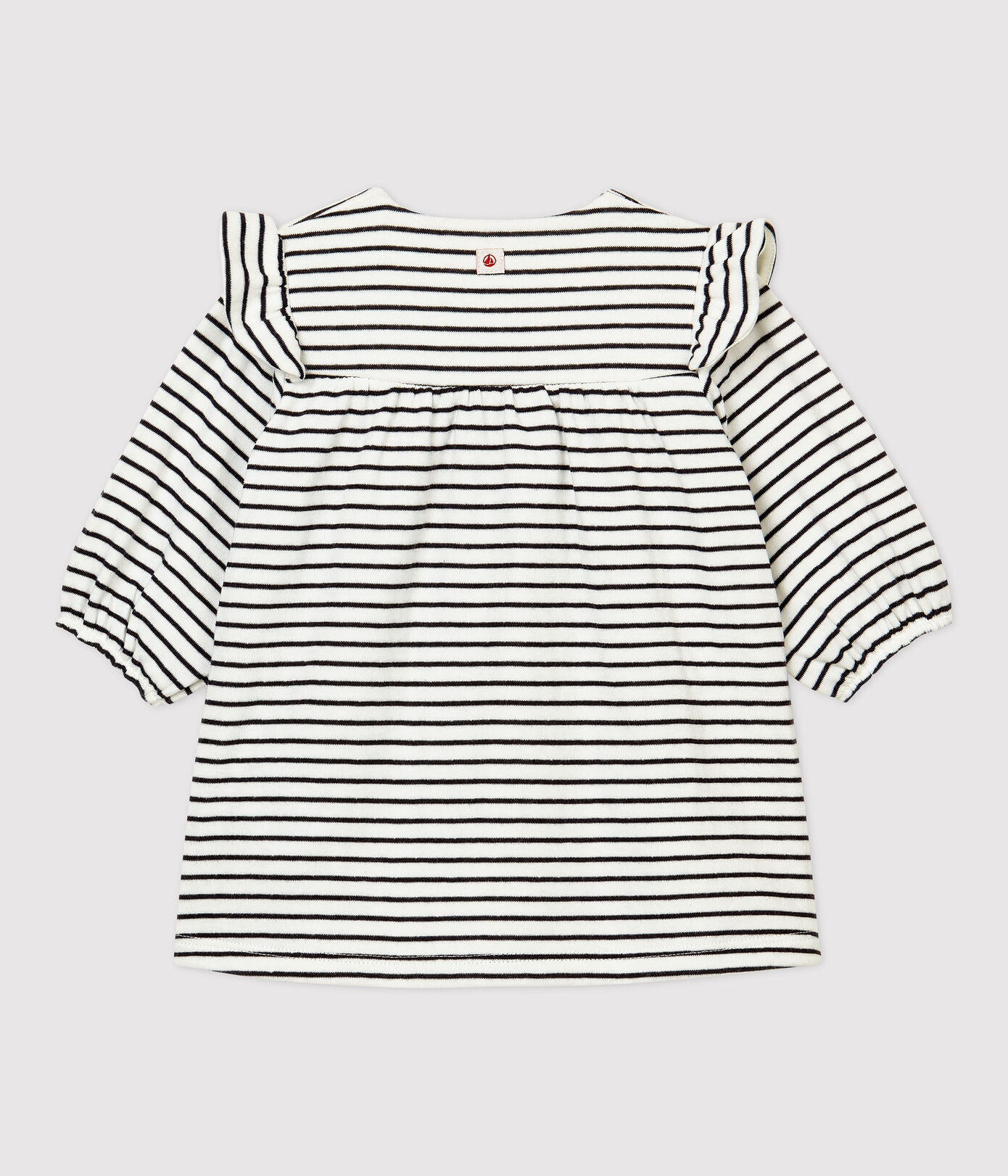 Robe rayée bébé fille en coton biologique