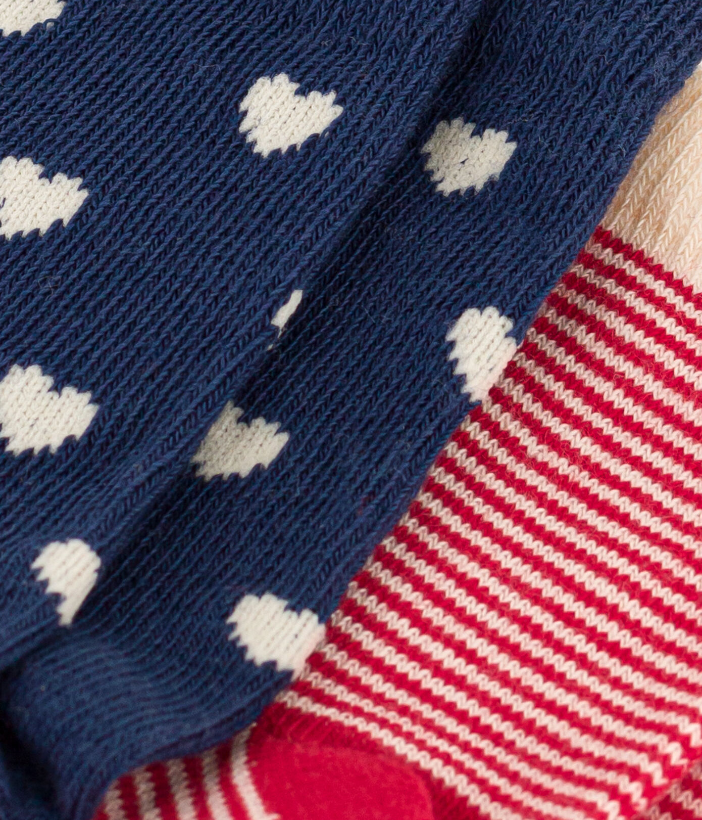 Lot de 2 paires de chaussettes curs en jersey de coton bébé