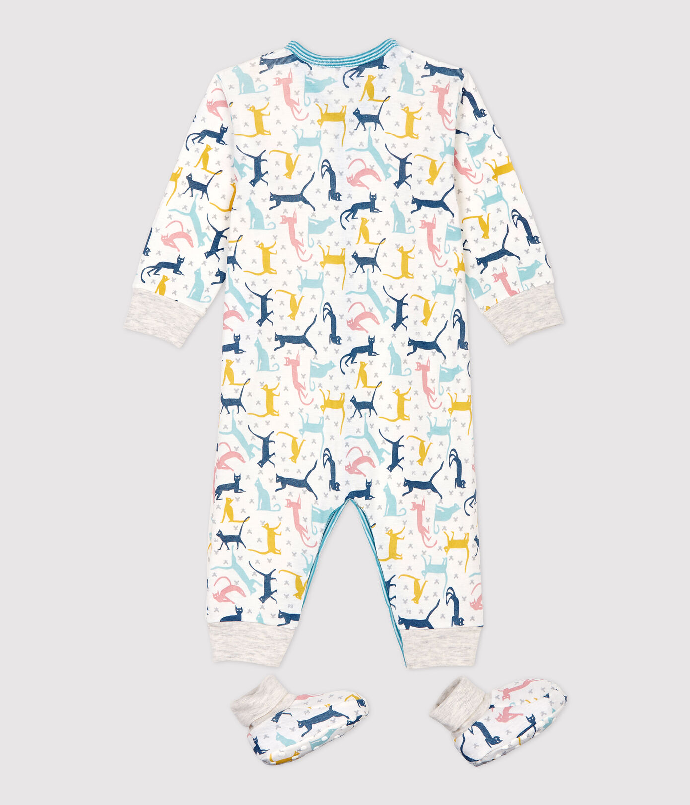 Ensemble nuit chats bébé en coton et lyocell