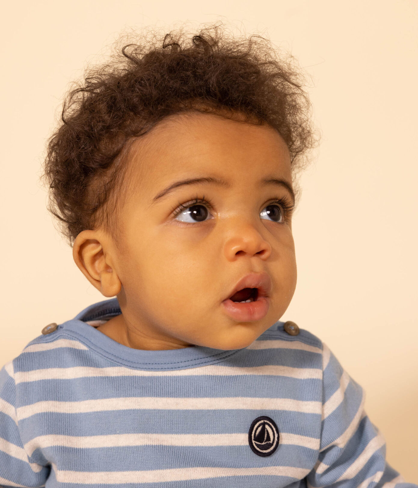 Marinière en jersey épais bébé