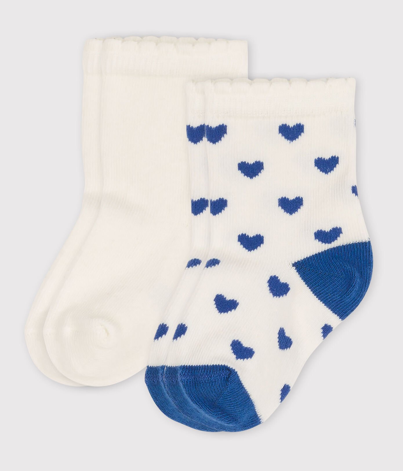 Lot de 2 paires chaussettes bébé curs