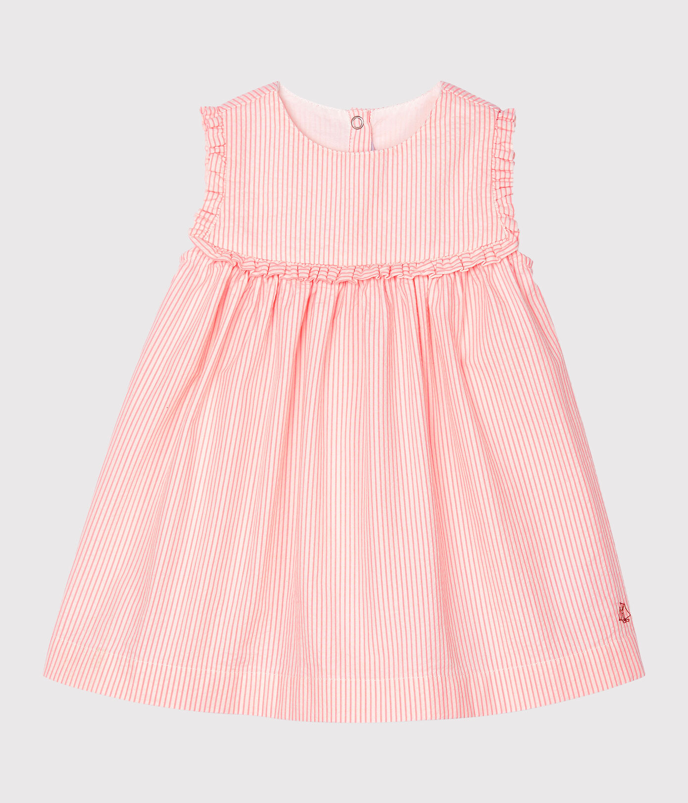 Robe sans manches bébé fille rayée