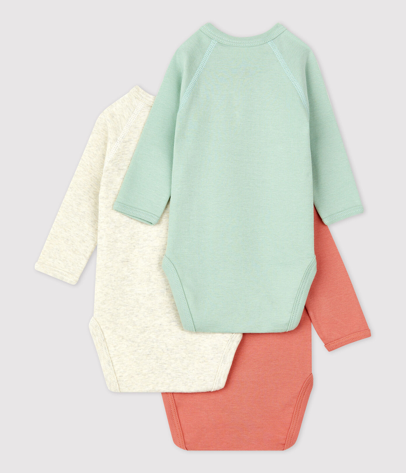 Lot de 3 bodies bébé en coton biologique