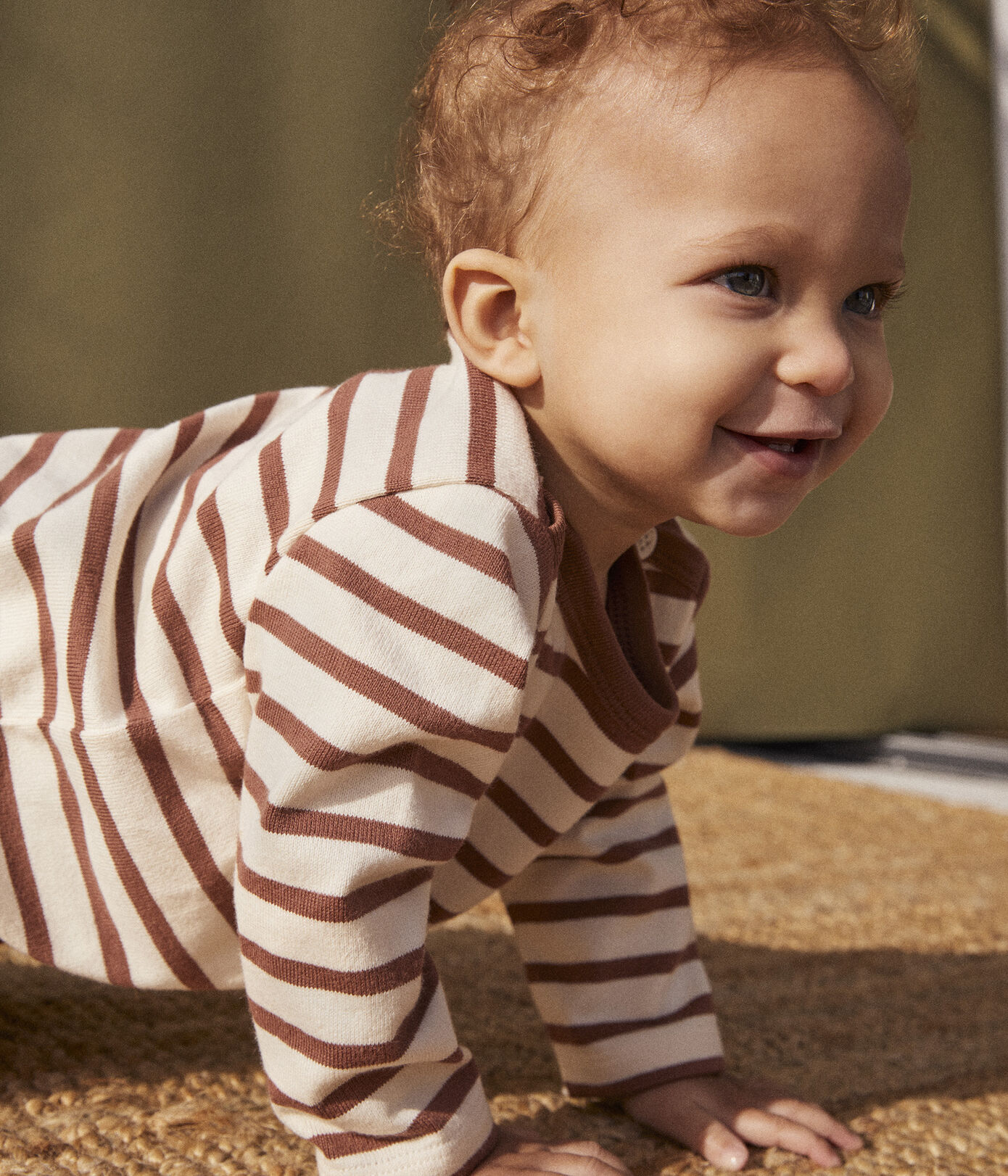Marinière bébé en jersey épais
