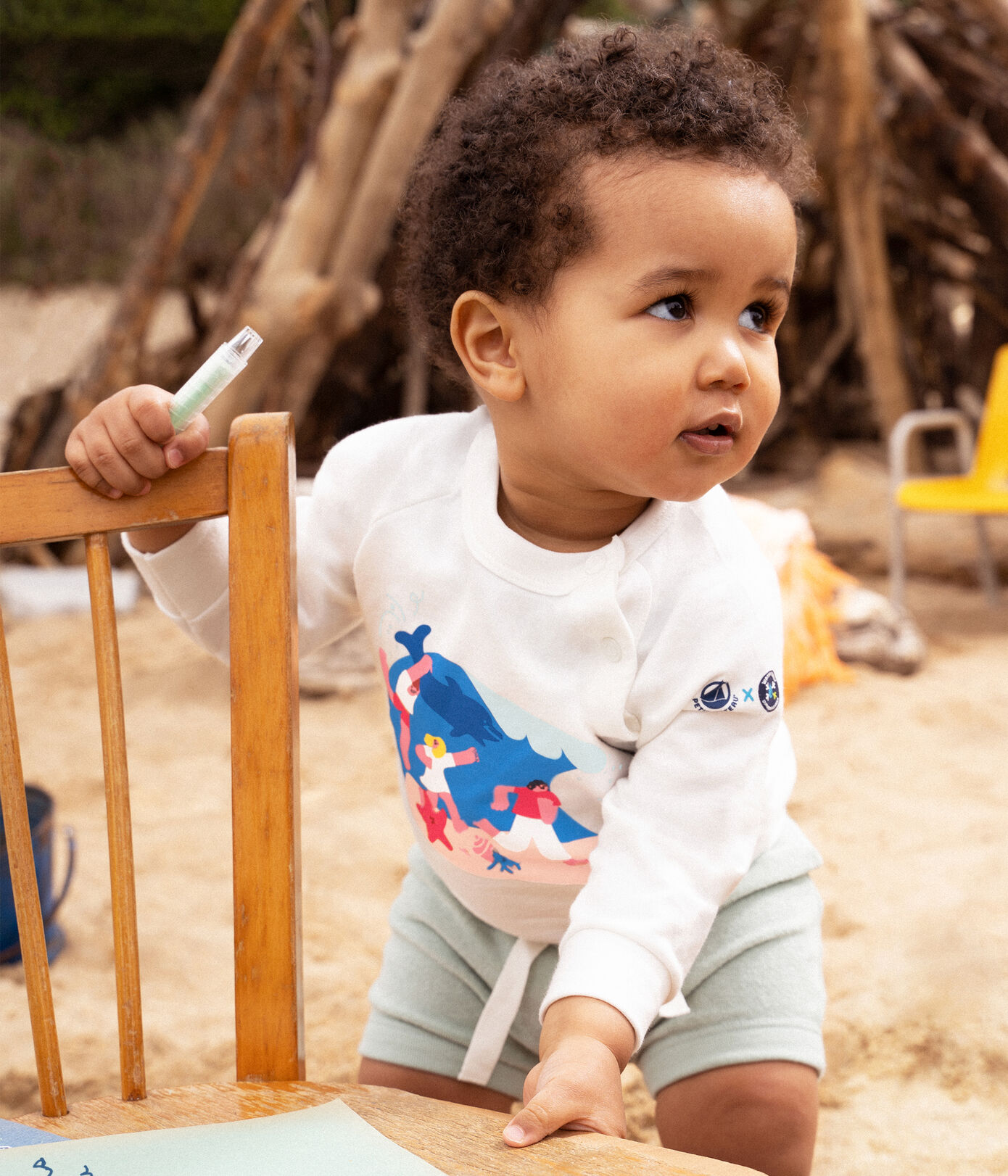 Sweatshirt Bébé Petit Bateau x Water Family