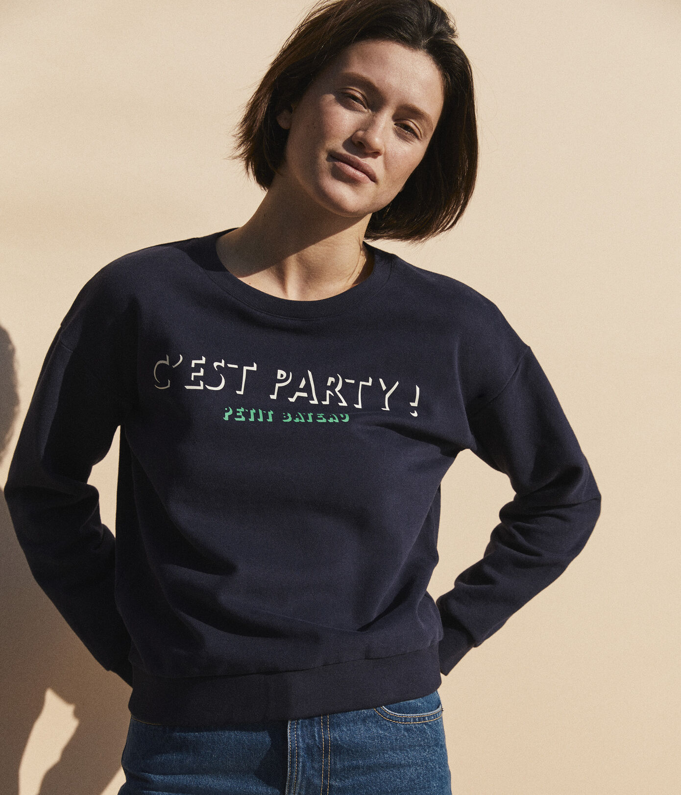 Sweatshirt en coton Femme