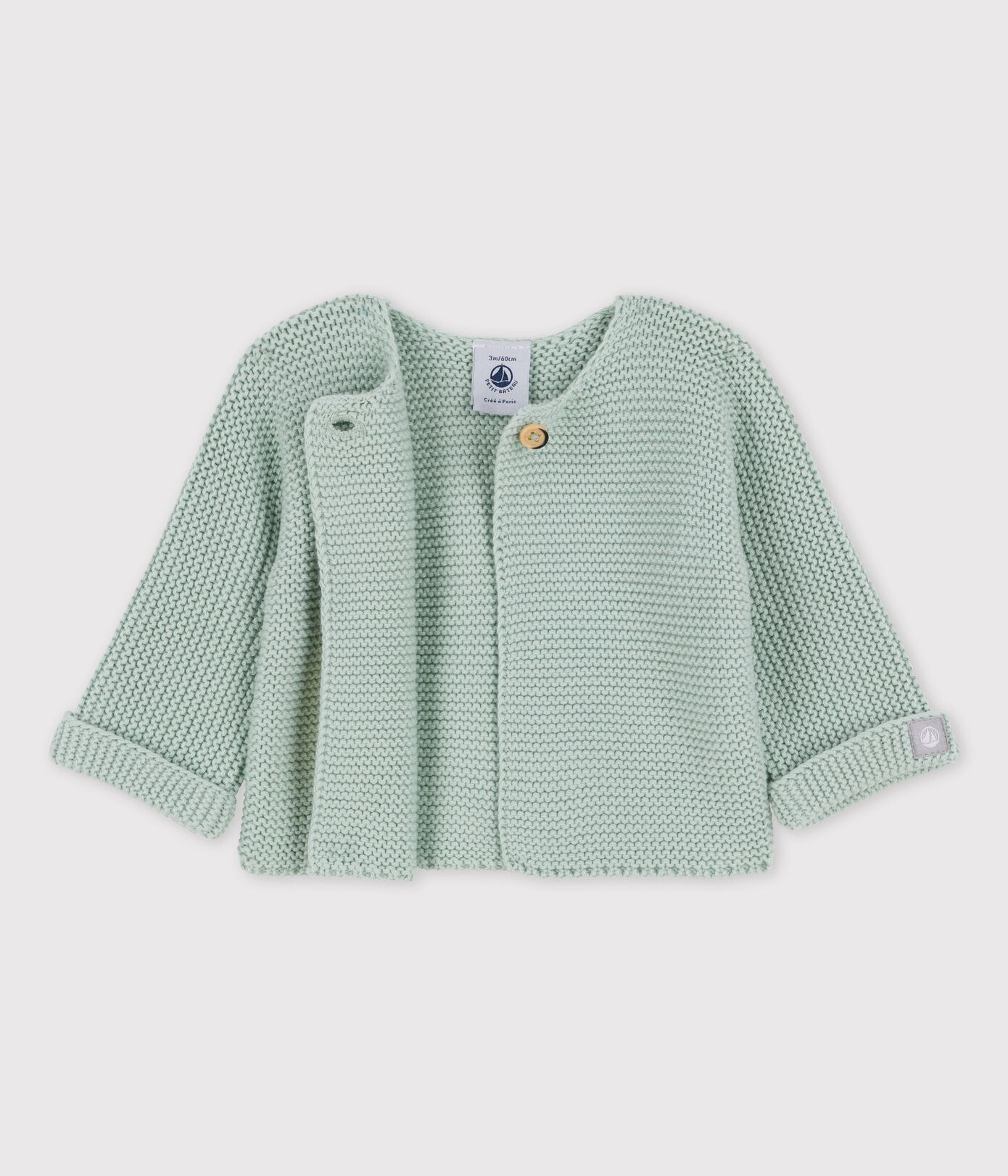 Cardigan en tricot de coton biologique bébé