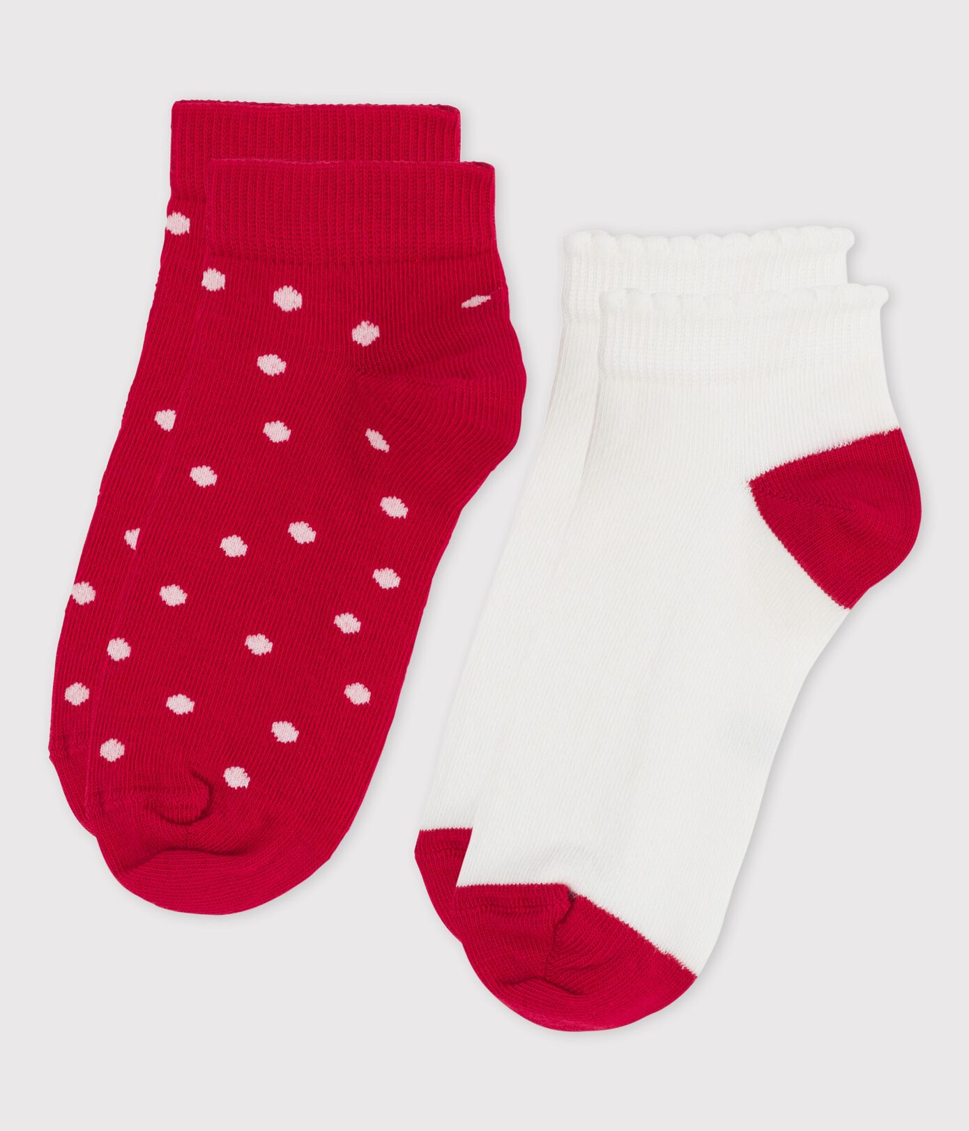 Lot de 2 paires de chaussettes enfant fille