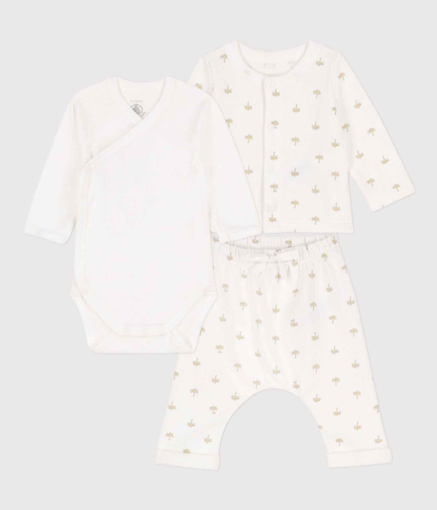 Ensemble imprimé en coton bébé