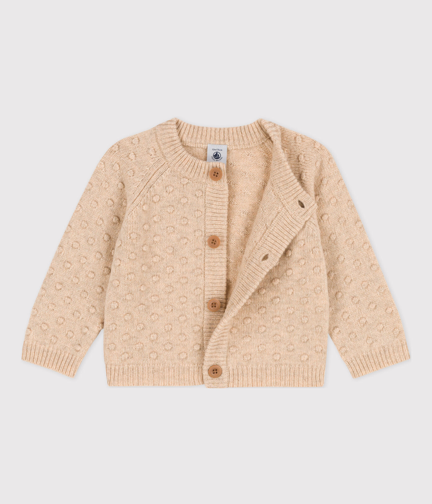 Cardigan bébé en tricot en laine